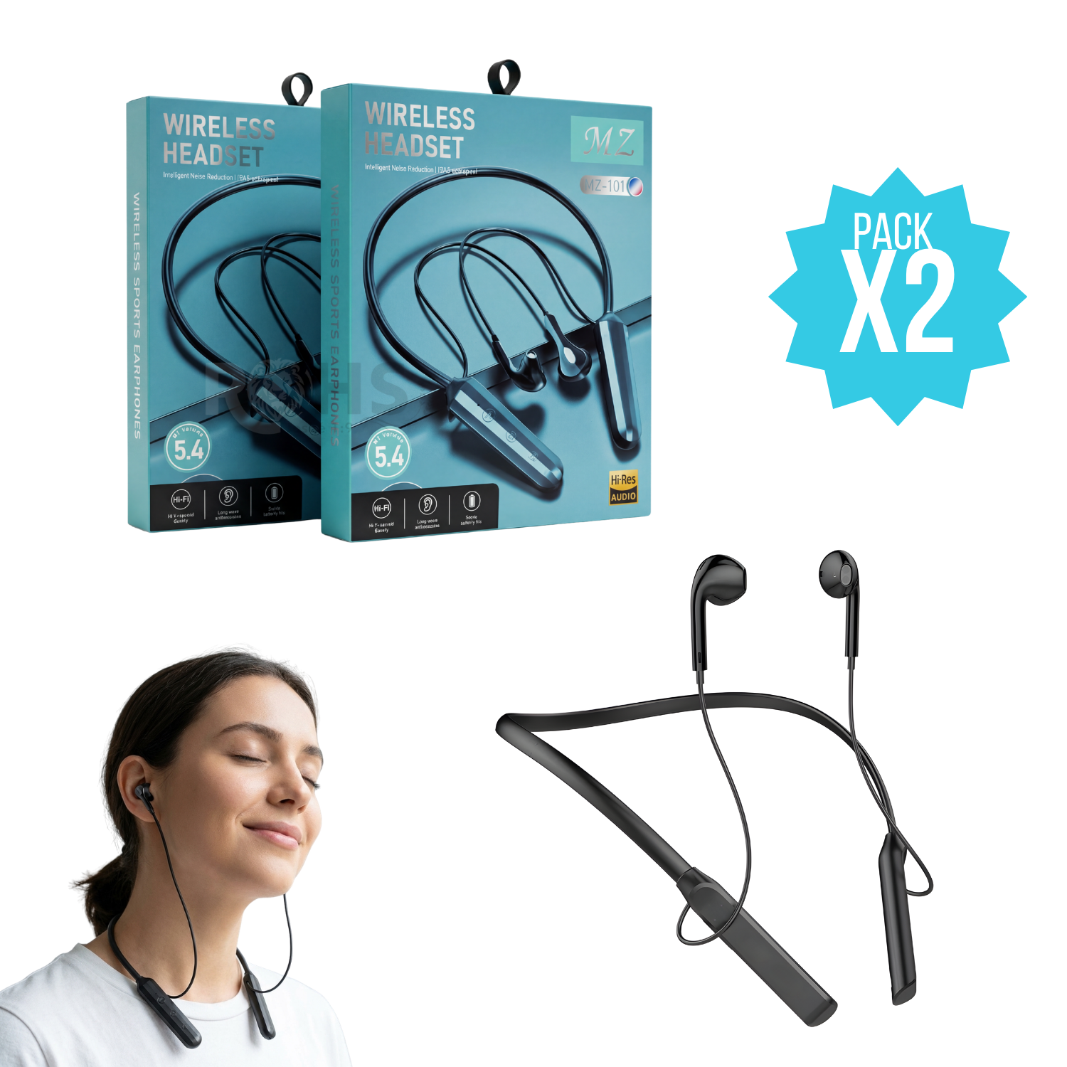 AUDIFONO DEPORTIVO MZ PACK X2 - 1