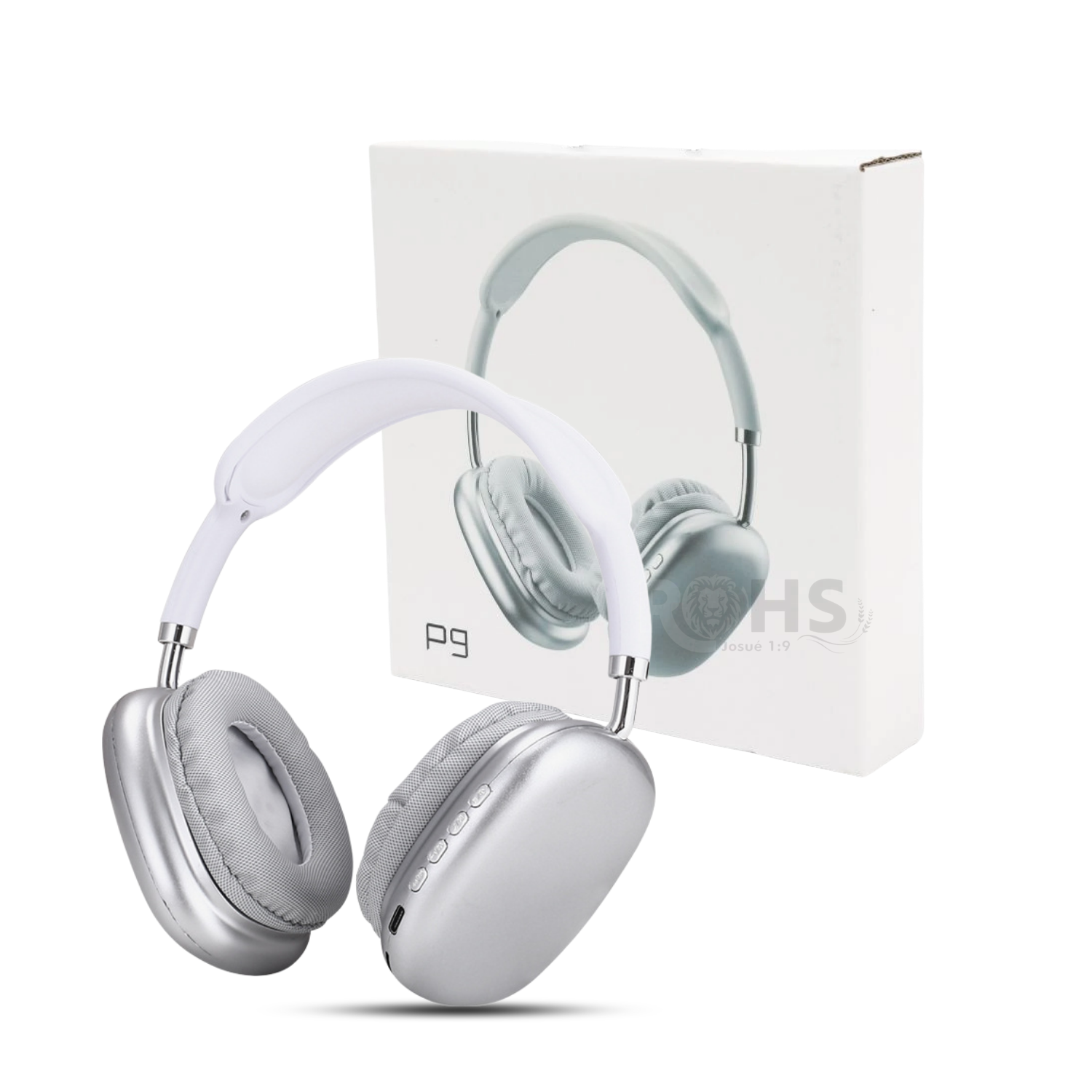 Audífonos Bluetooth Inalámbricos P9 Con Micrófono Blanco - 1