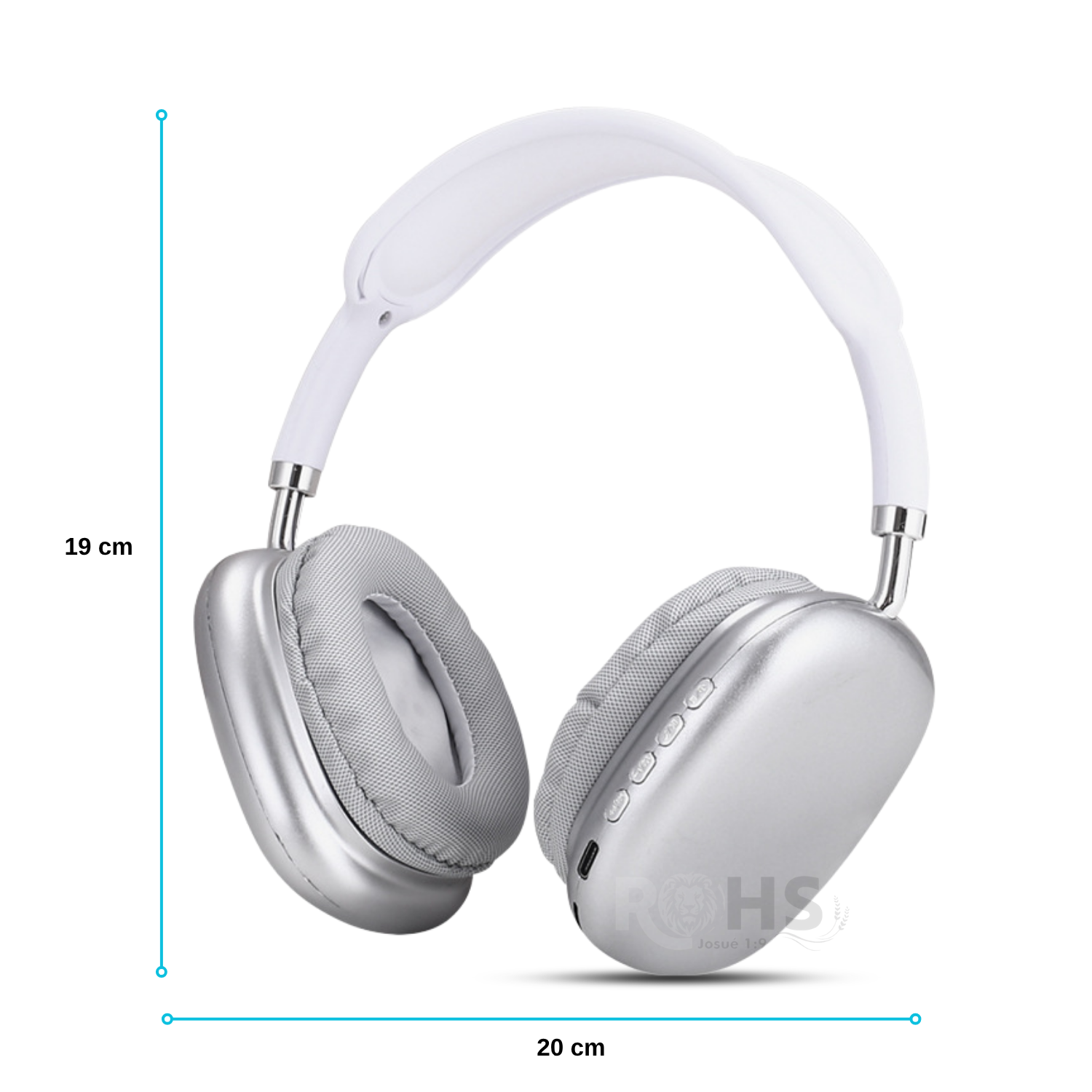 Audífonos Bluetooth Inalámbricos P9 Con Micrófono Blanco - 2