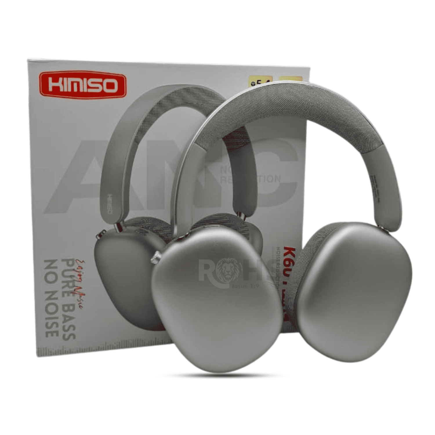HEADPHONES BLUETOOTH INALÁMBRICOS KIMISO K601 ANC CON CANCELACIÓN DE RUIDO SONIDO PURE BASS BLANCO - 1