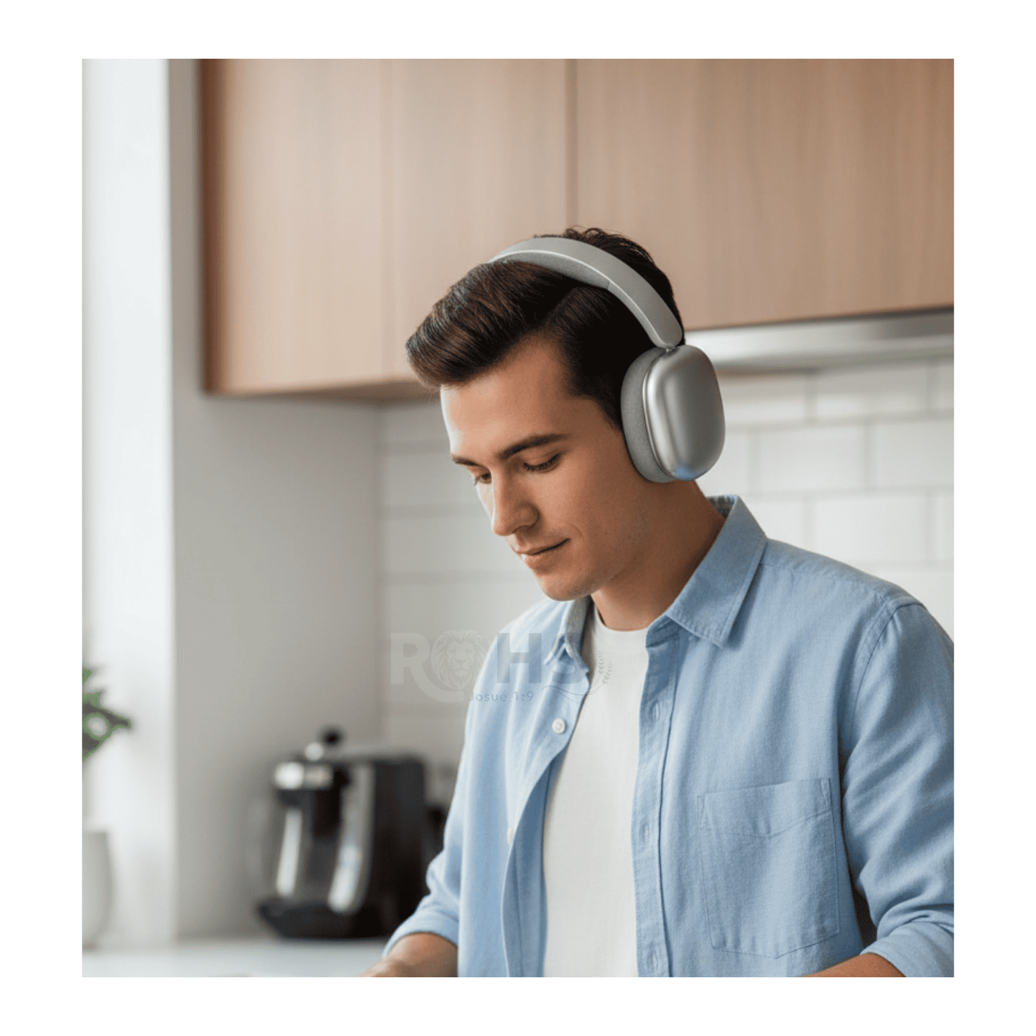 HEADPHONES BLUETOOTH INALÁMBRICOS KIMISO K601 ANC CON CANCELACIÓN DE RUIDO SONIDO PURE BASS BLANCO - 7