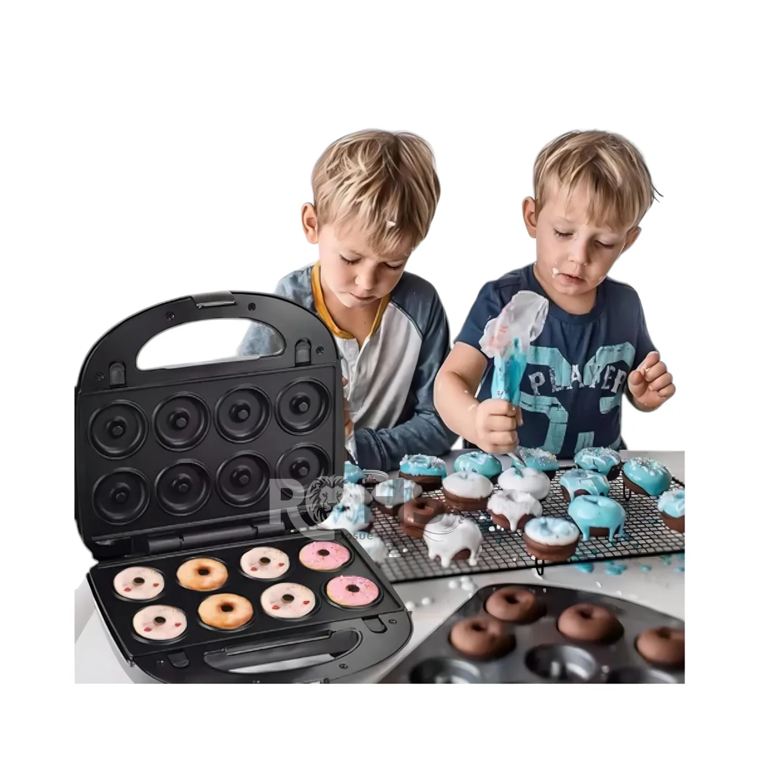 MÁQUINA PARA DONAS RAF 850W ANTIADHERENTE ELÉCTRICA - 2