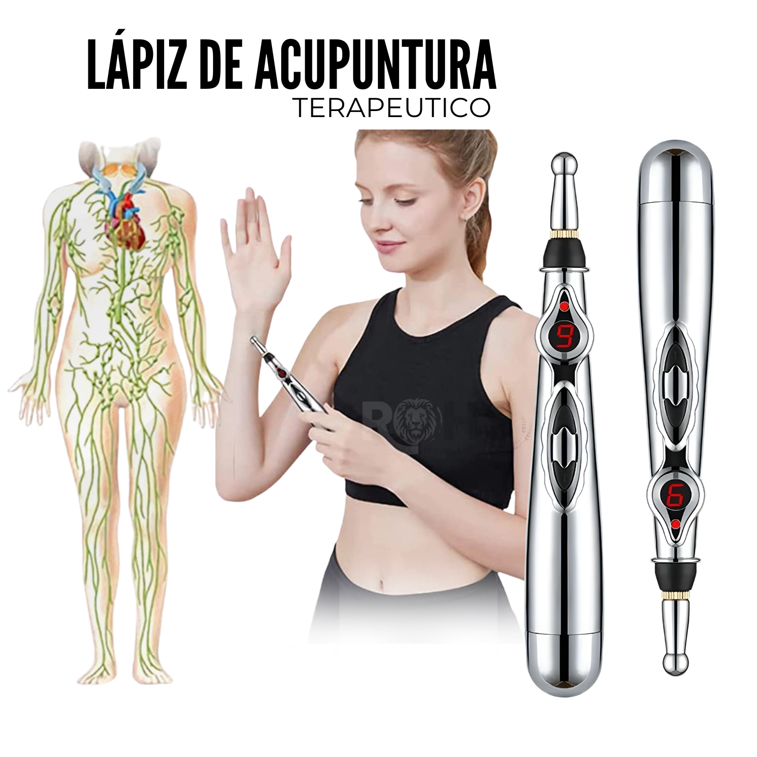 LÁPIZ DE ACUPUNTURA CON 4 CABEZALES - 1