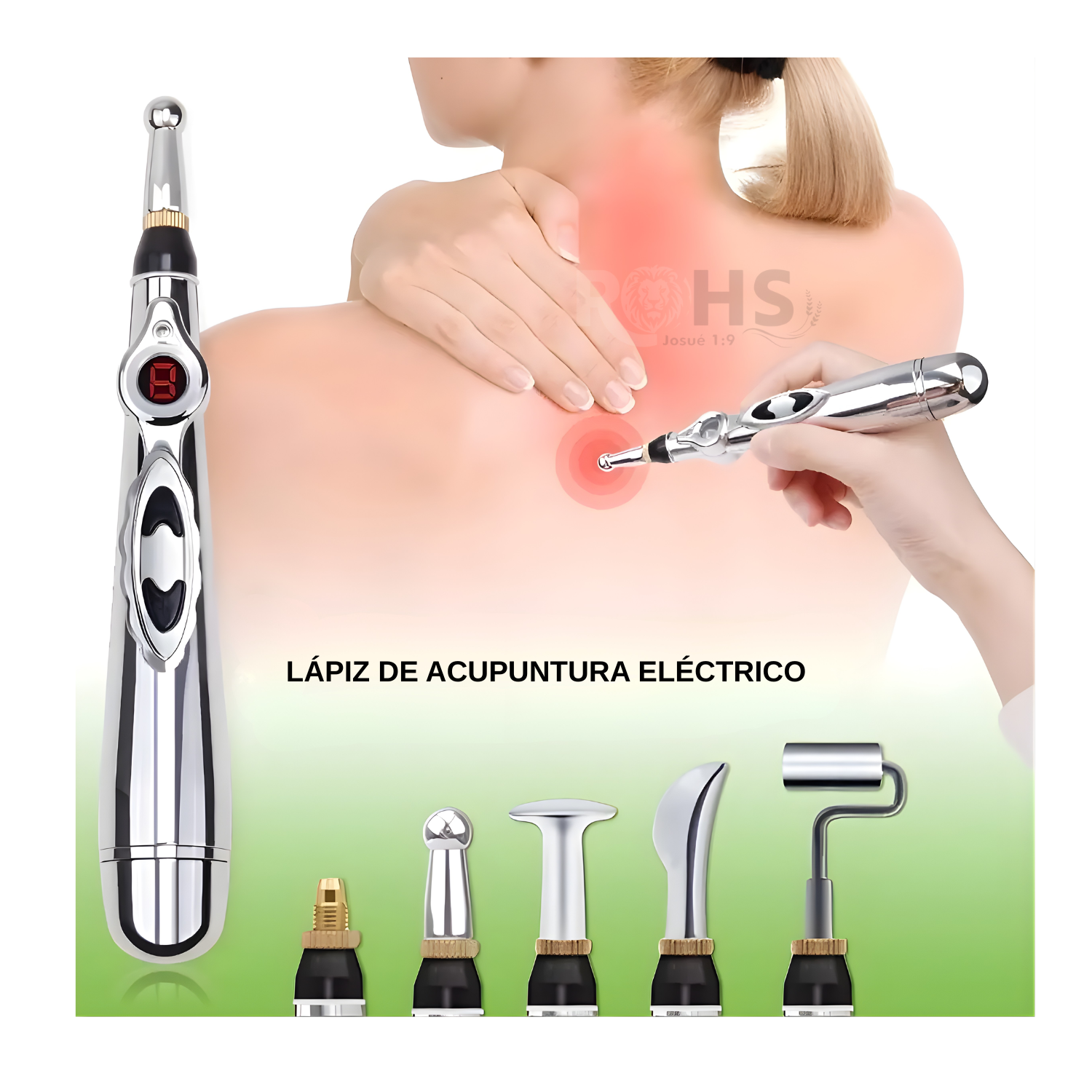 LÁPIZ DE ACUPUNTURA CON 4 CABEZALES - 2