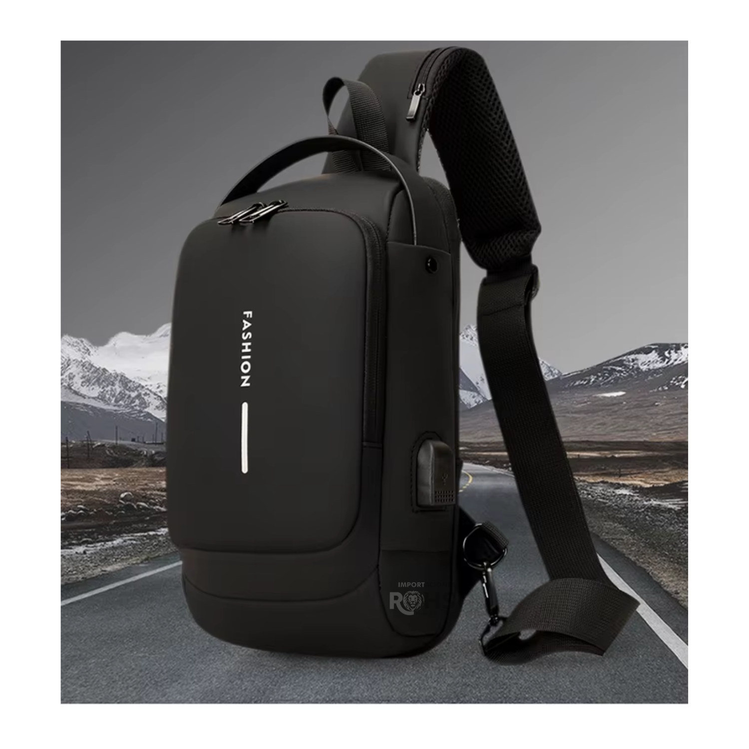 MOCHILA PECHERA ANTIRROBO IMPERMEABLE CON PUERTO USB PARA USO DIARIO - 2
