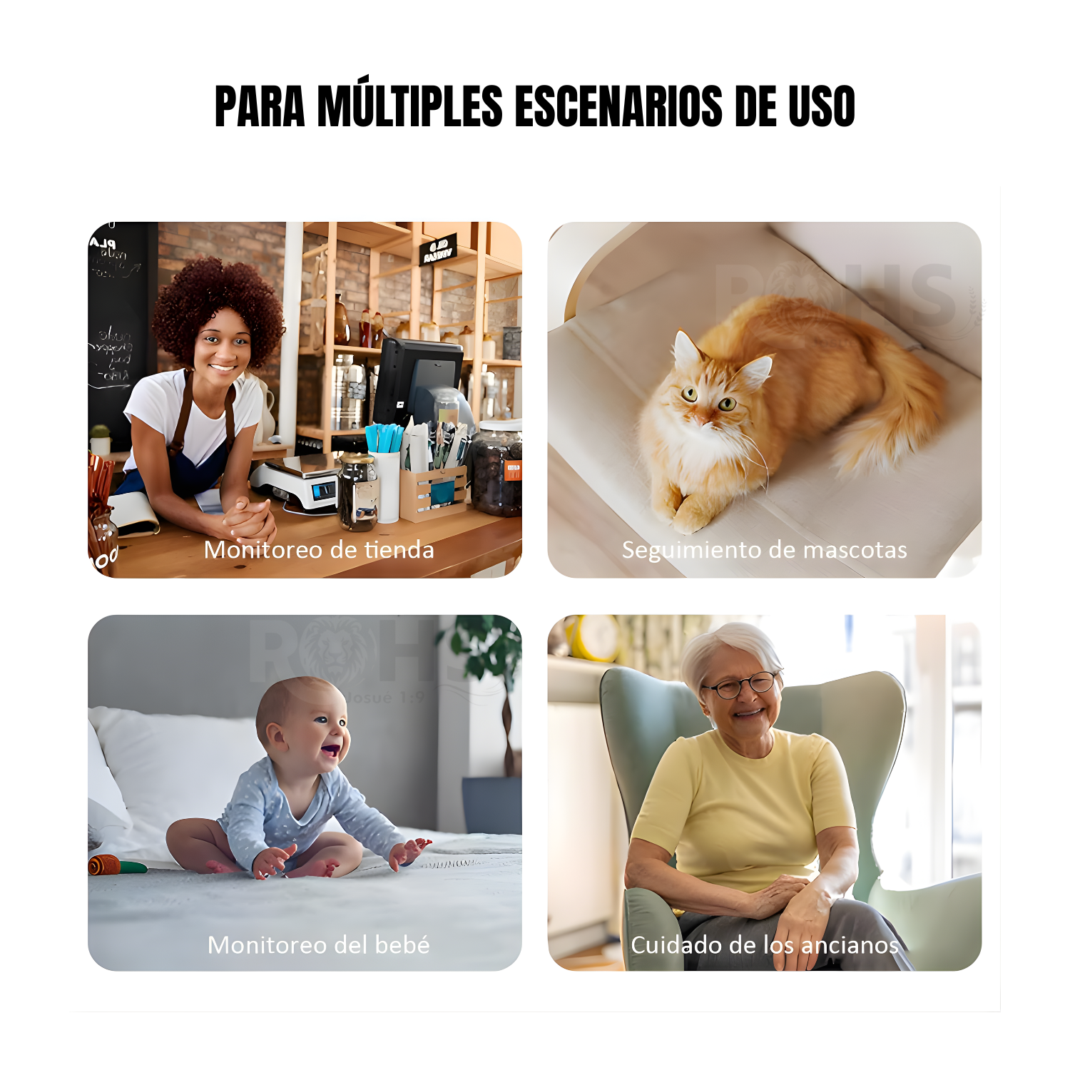CÁMARA DE SEGURIDAD WIFI DOBLE LENTE 360° CON VISIÓN NOCTURNA Y MONITOREO REMOTO HOGAR OFICINA - 2