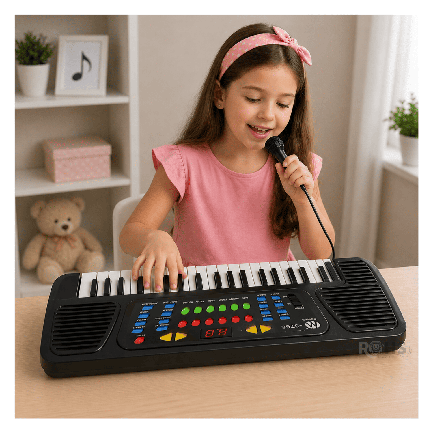 TECLADO ELECTRÓNICO INFANTIL 37 TECLAS CON MICRÓFONO FUNCIONES MUSICALES Y CONTROL DE VOLUMEN - 2