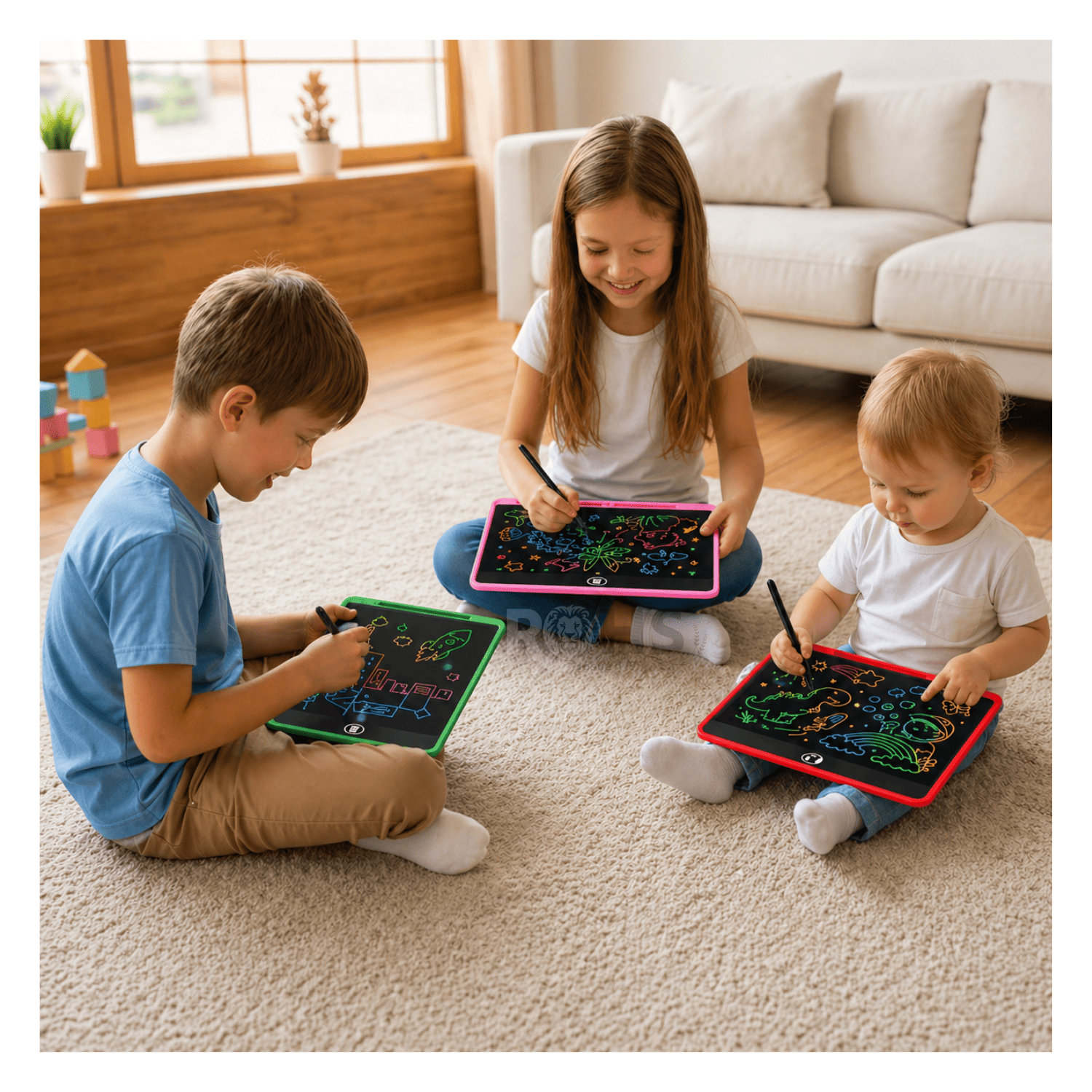 TABLET LCD ROSA 8.5 PARA DIBUJAR NIÑOS PIZARRA DIGITAL REUTILIZABLE CON LÁPIZ ESCRITURA SIN PAPEL - 6