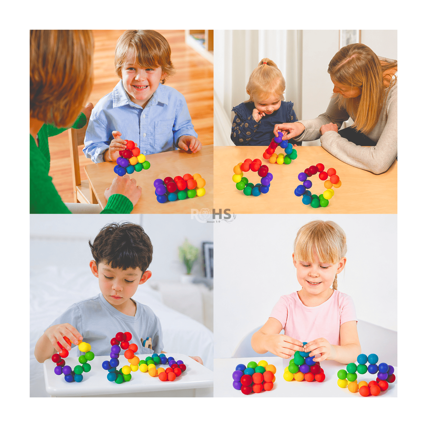 PACK X2 CUBO SENSORIAL DE BOLAS FLEXIBLE ANTIESTRÉS EDUCATIVO PARA NIÑOS Y ADULTOS - 4