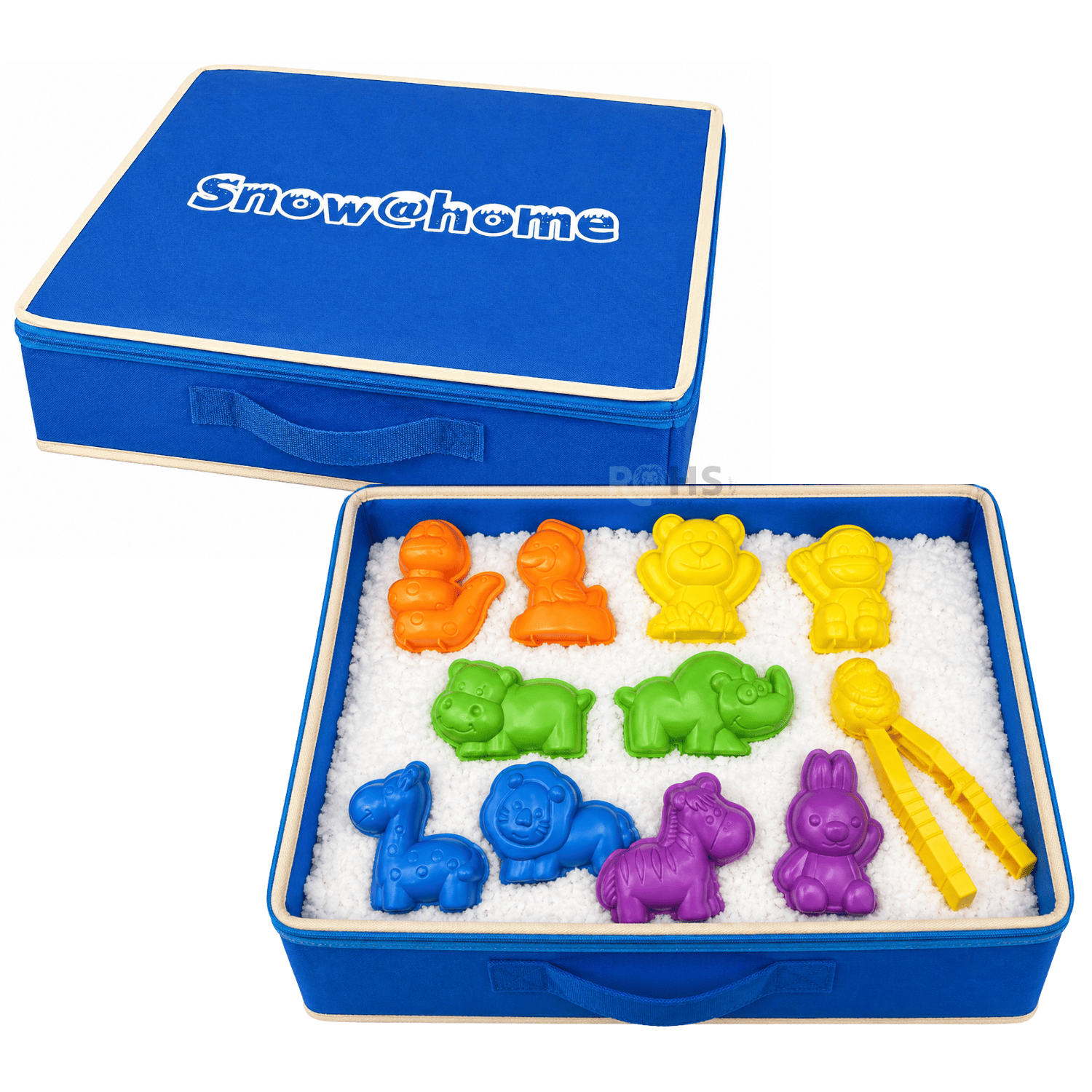 NIEVE MÁGICA PARA NIÑOS CON MOLDES Y CAJA ANTIDESORDEN + TABLET LCD DE REGALO - 3