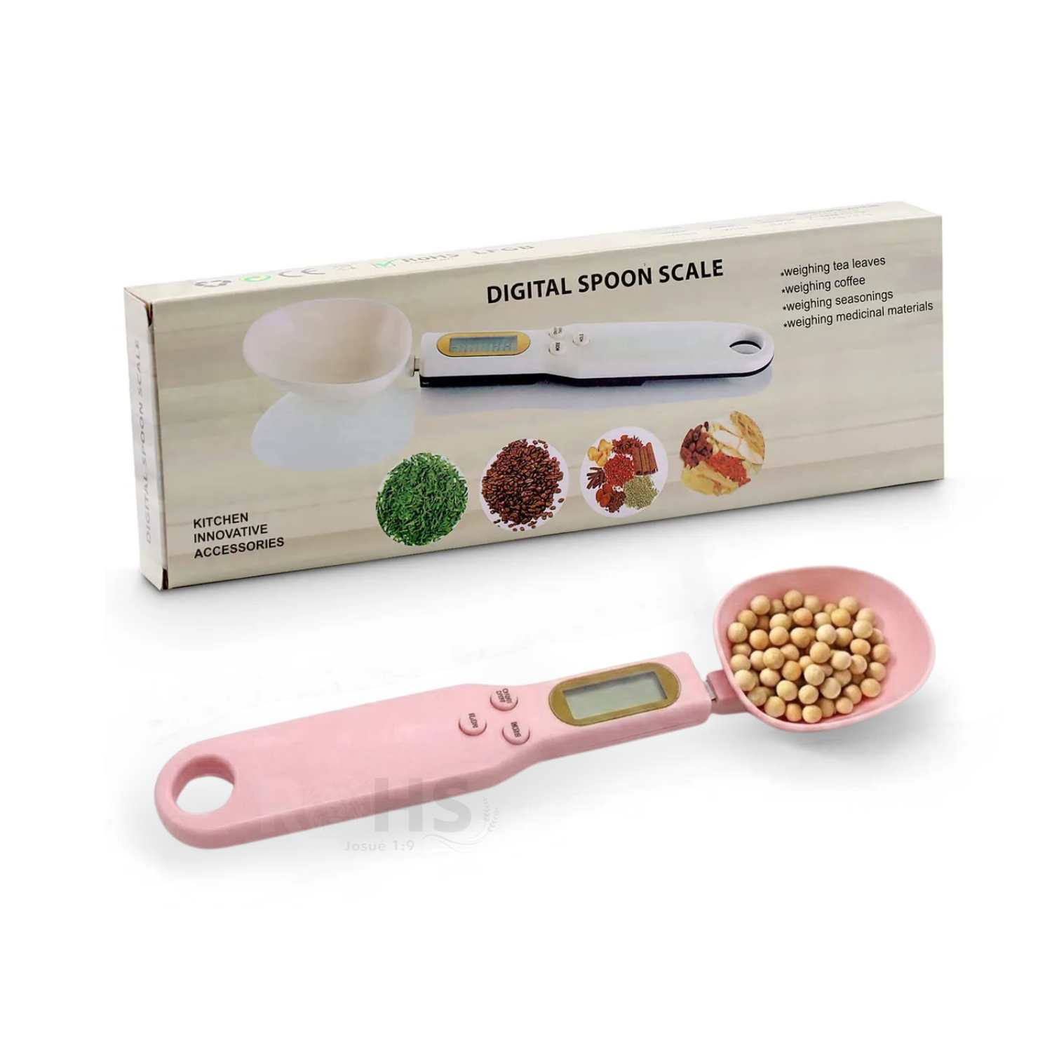 CUCHARA MEDIDORA DIGITAL PREMIUM ROSADA – COCINA SIN ERRORES - 1