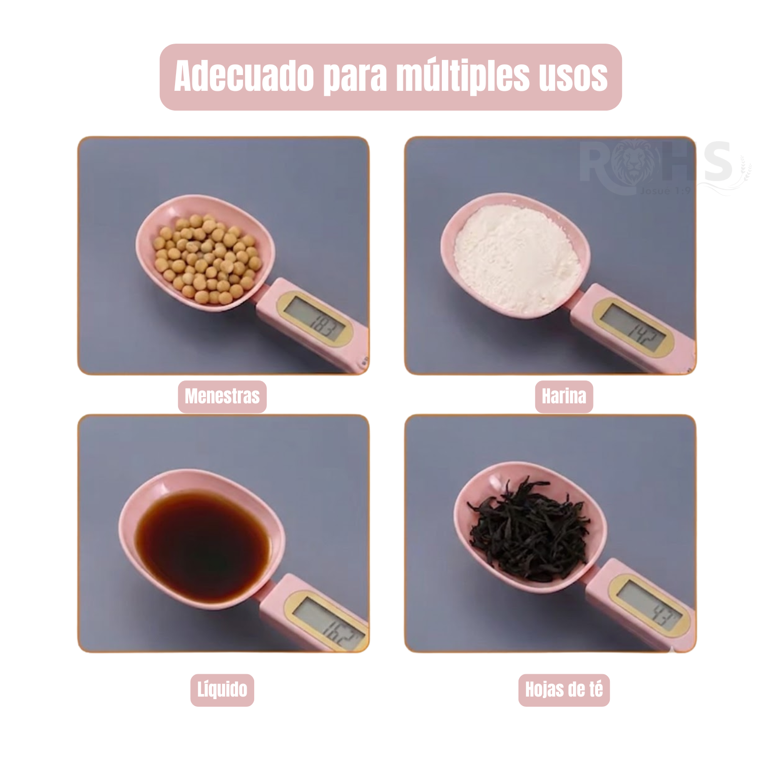 CUCHARA MEDIDORA DIGITAL PREMIUM ROSADA – COCINA SIN ERRORES - 3