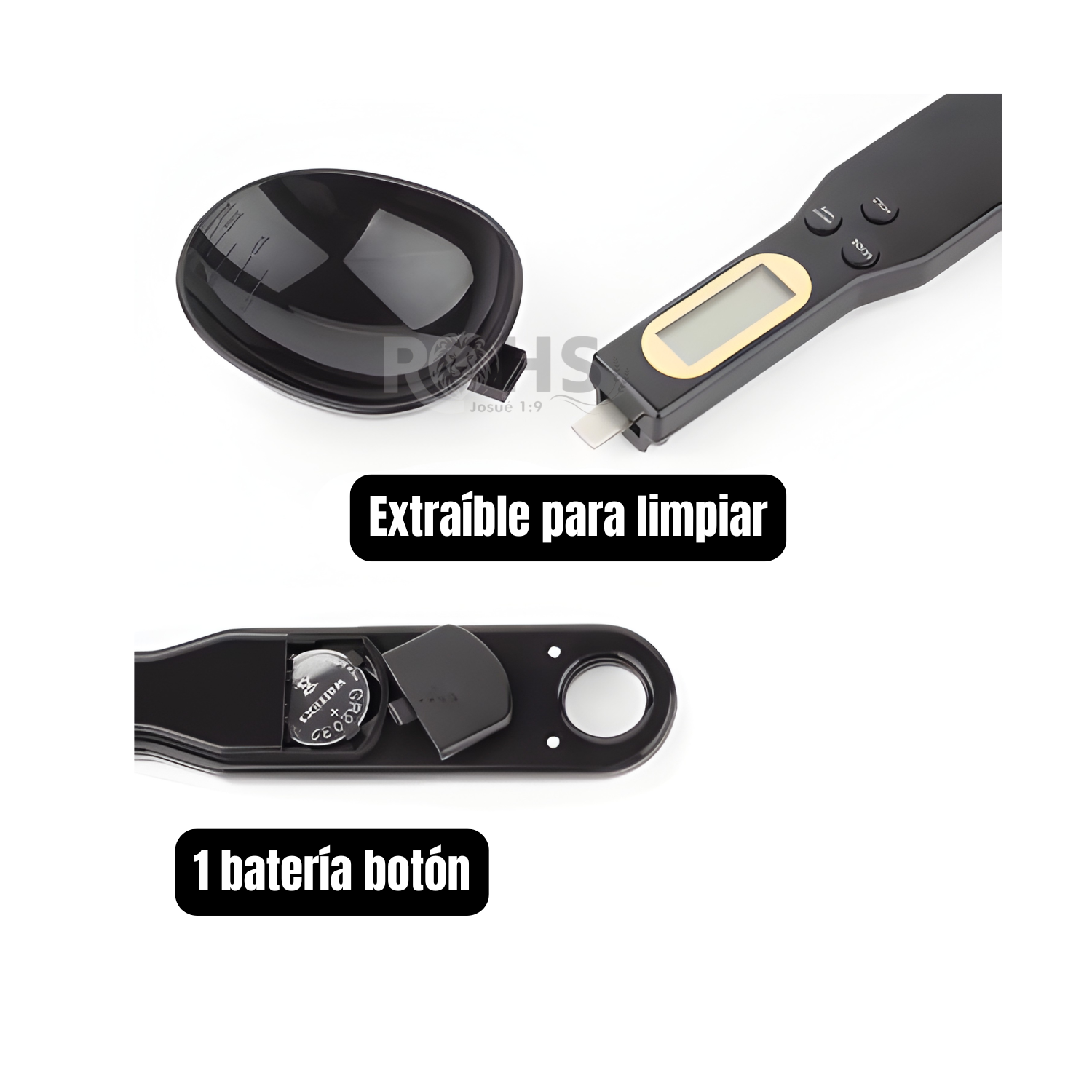 PACK 2 PESA GRAMERA CUCHARA ELECTRÓNICA DE COCINA - 2