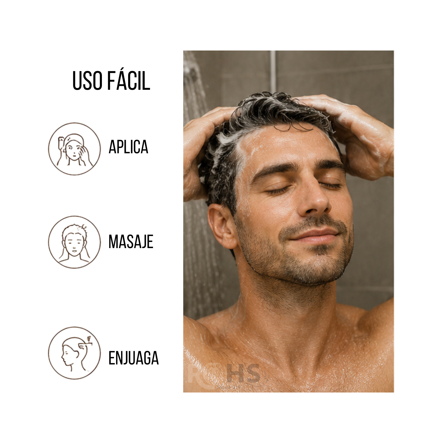 SHAMPOO TINTE PARA CABELLO CON COBERTURA UNIFORME COLOR MARRÓN - 2