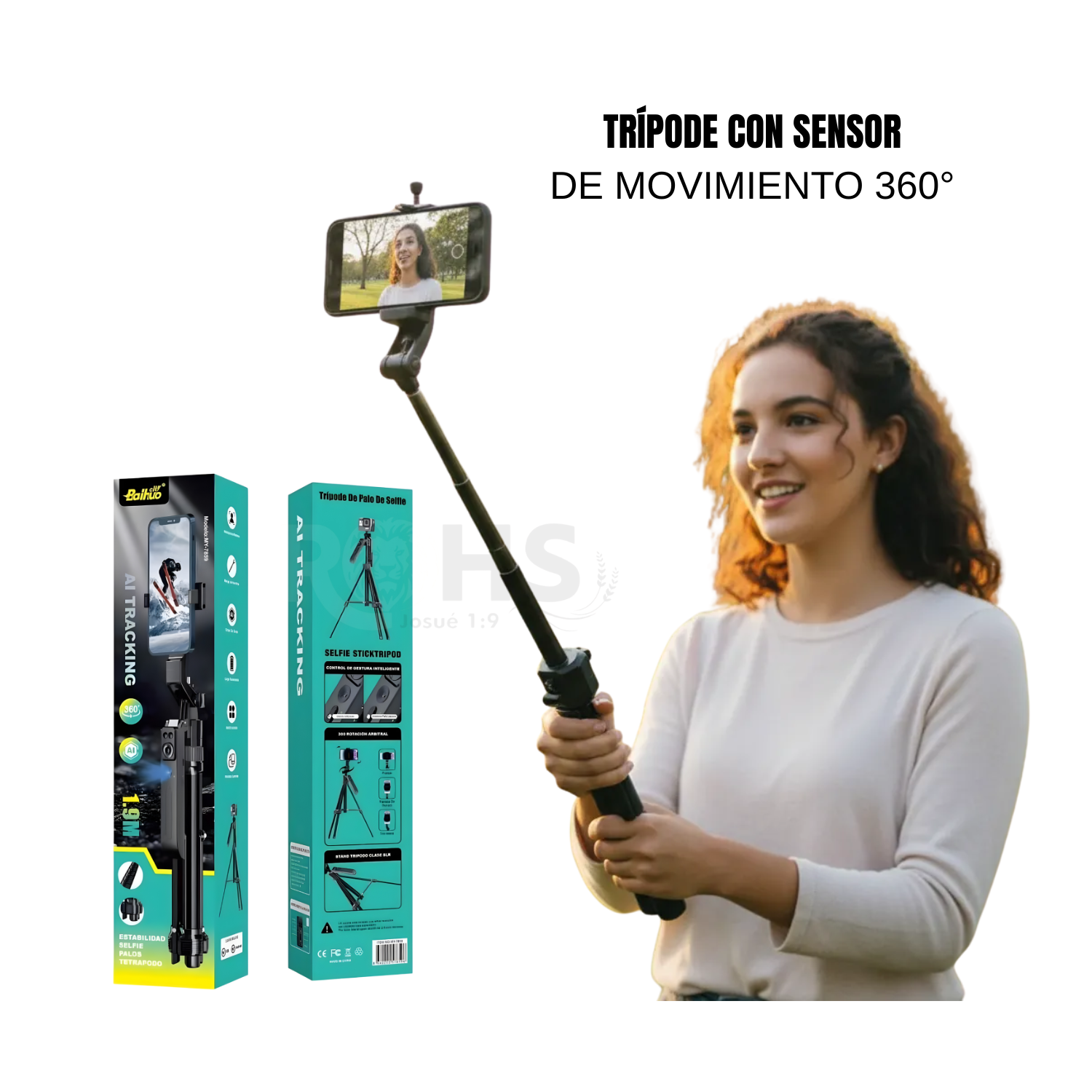 TRÍPODE CON SENSOR INTELIGENTE CON SEGUIMIENTO 360° - 1