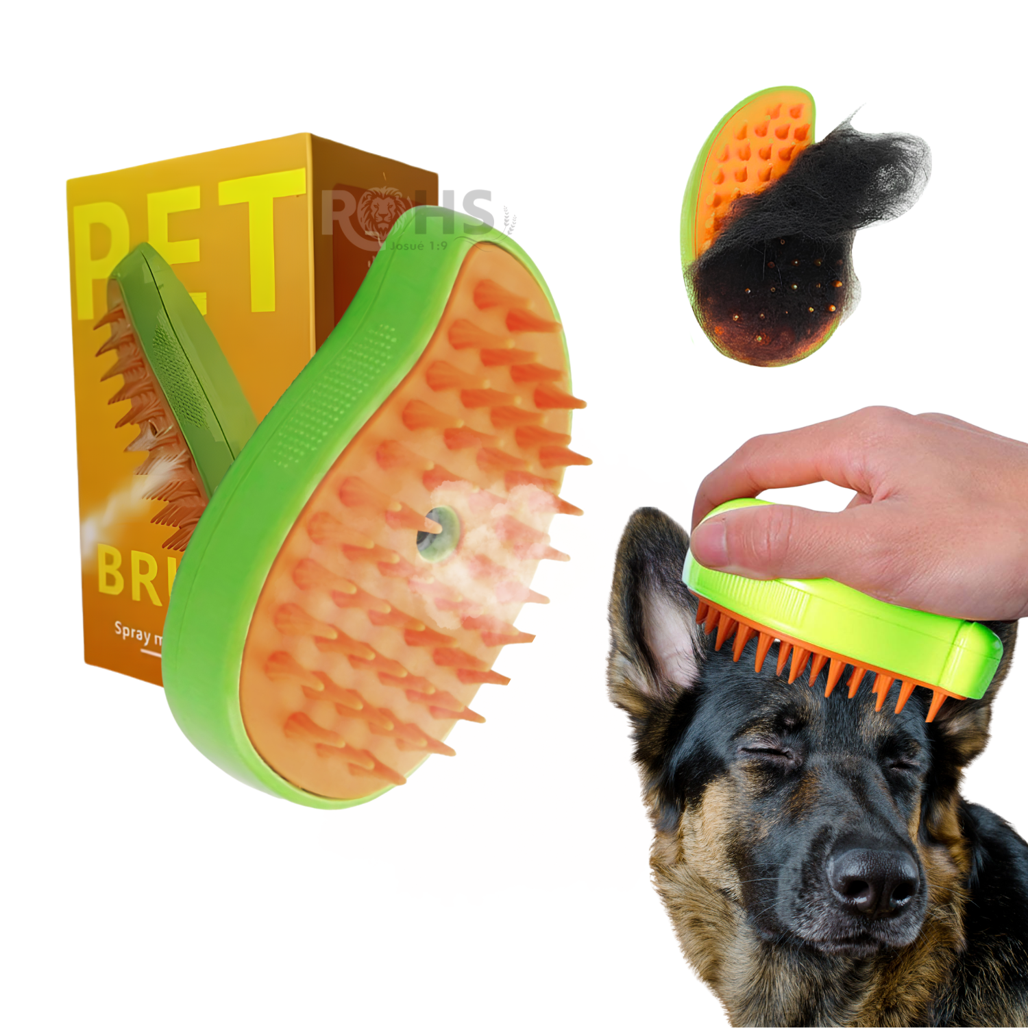 CEPILLO A VAPOR PARA MASCOTAS – PELAJE SUAVE Y BRILLANTE - 1