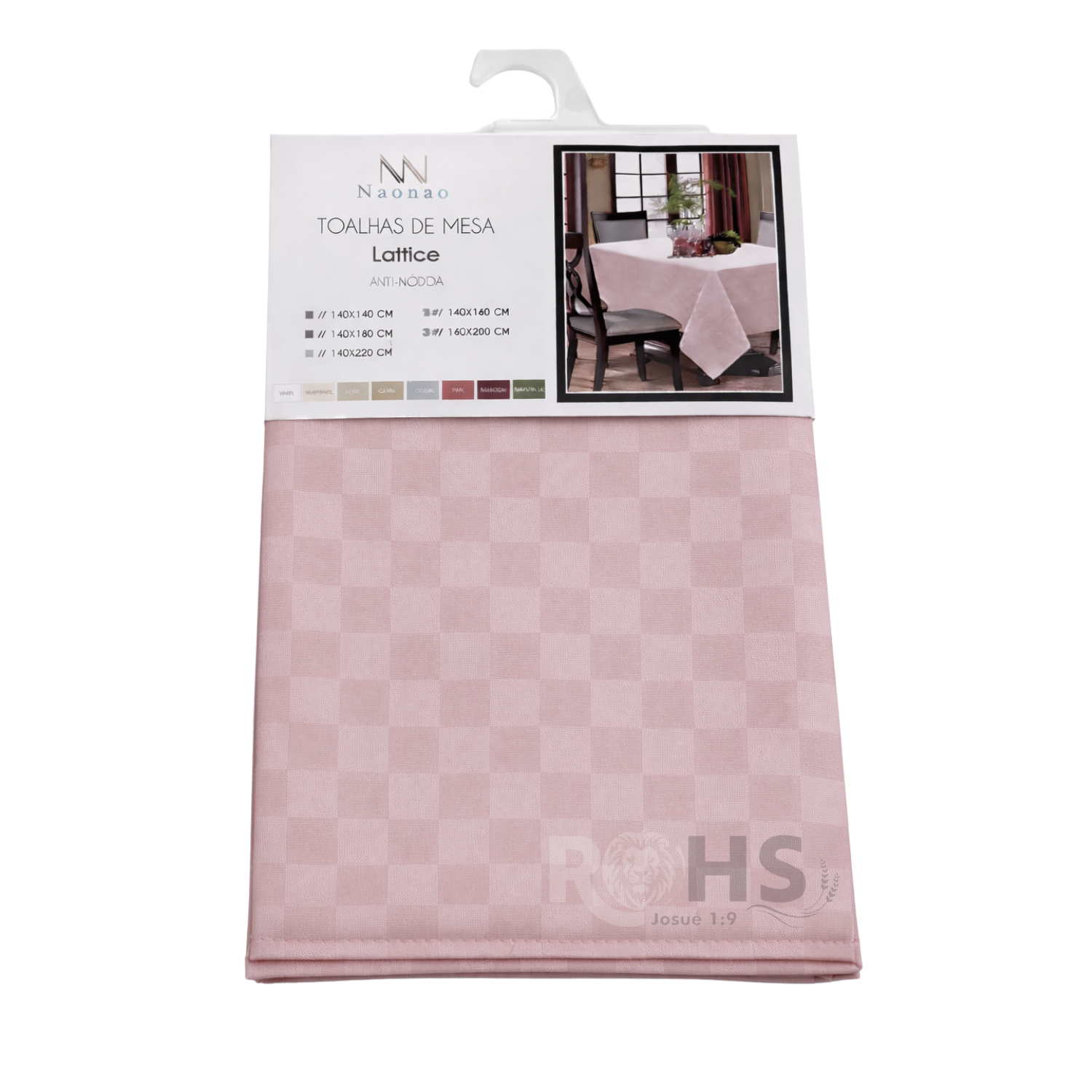 MANTEL DE MESA ROSA 140 X 180 CM PARA COMEDOR - ELEGANCIA PARA TU MESA - 4