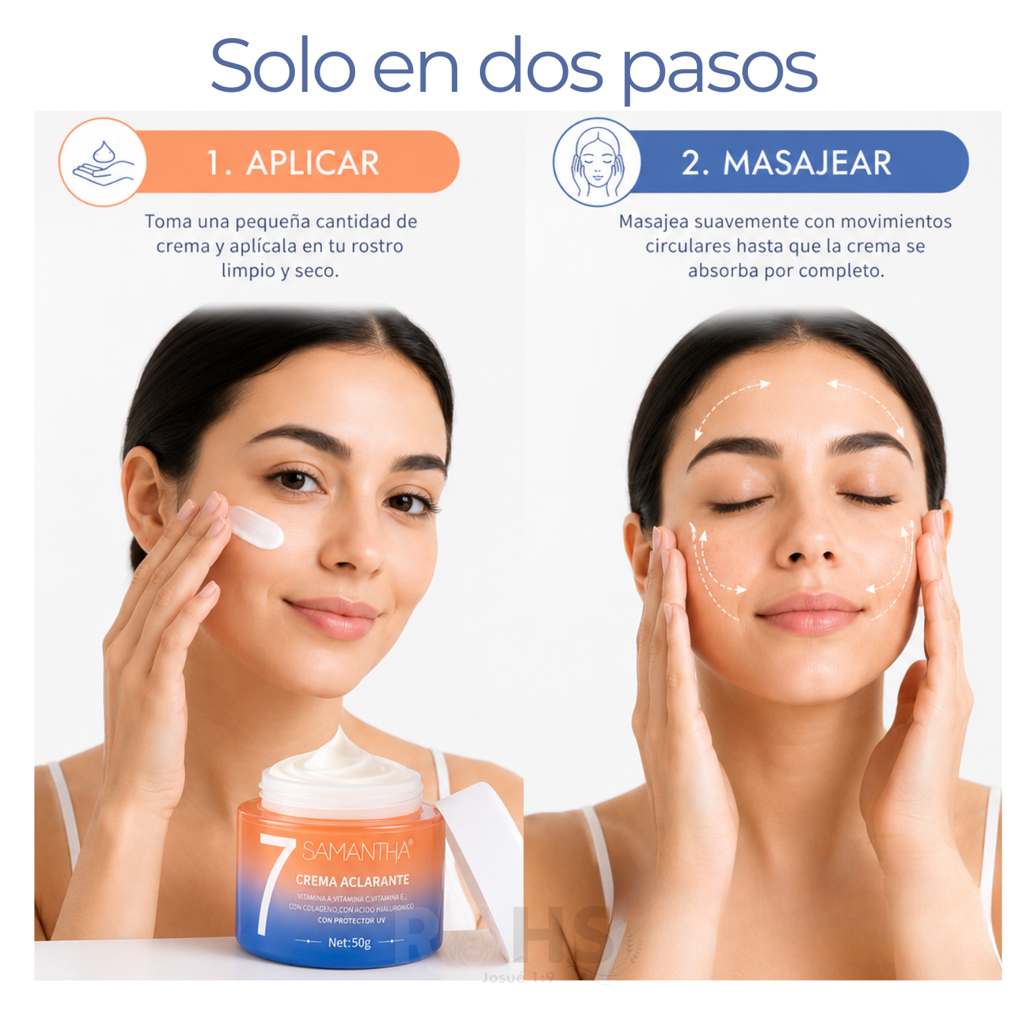 CREMA ACLARADORA FACIAL Y CORPORAL SAMANTHA - PIEL UNIFORME - 2