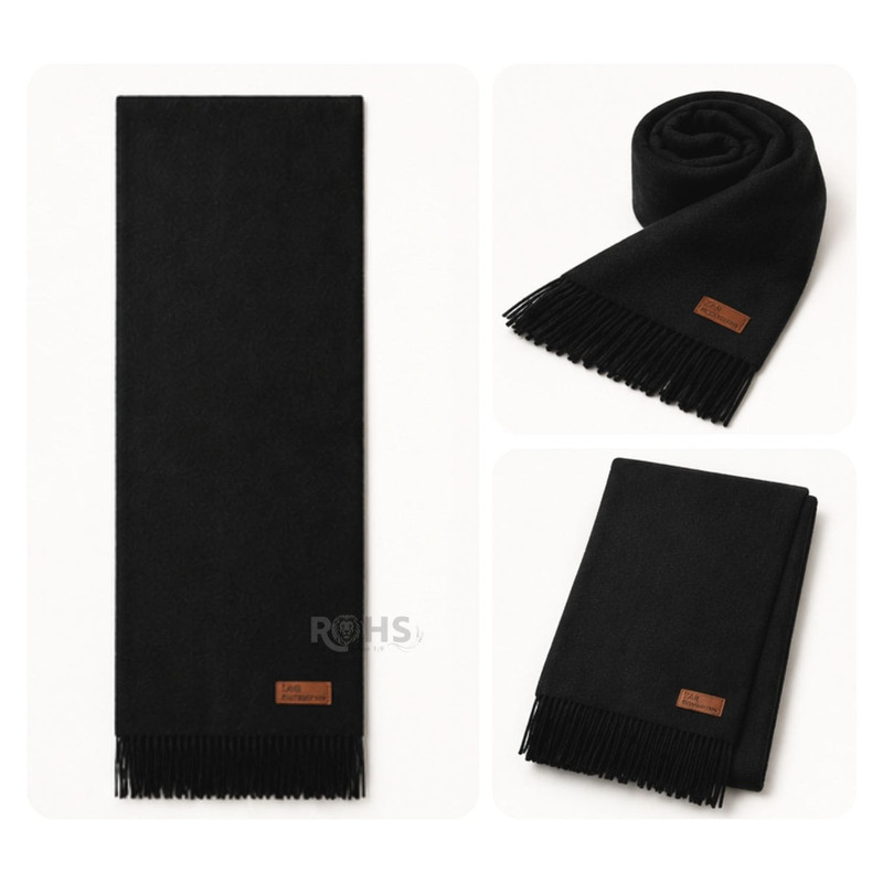 CHALINA NEGRA + GORRO BLANCO CUADRILLÉ - 6