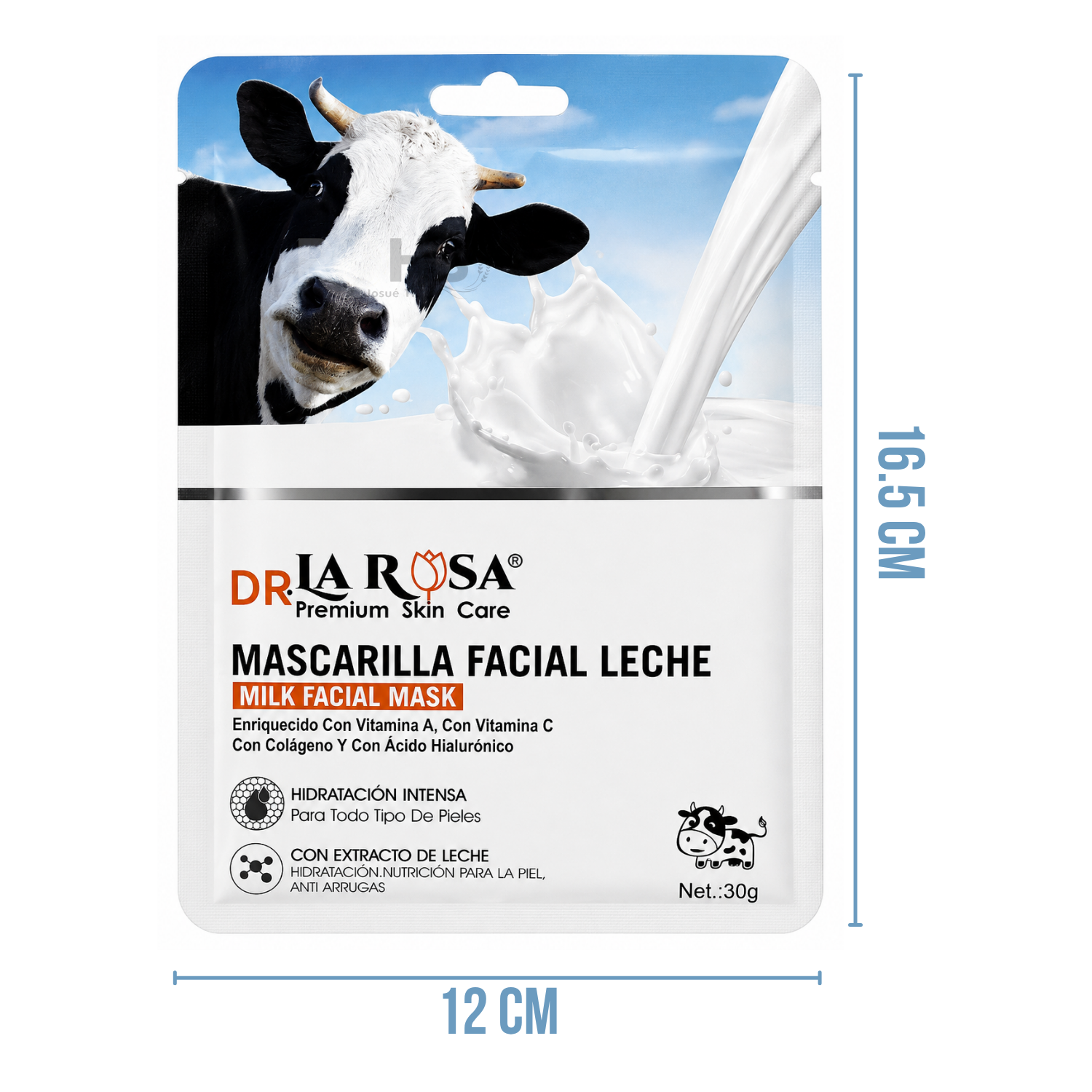 SET DE 10 MASCARILLAS FACIALES MILK FACIAL MASK DR LA ROSA - 3