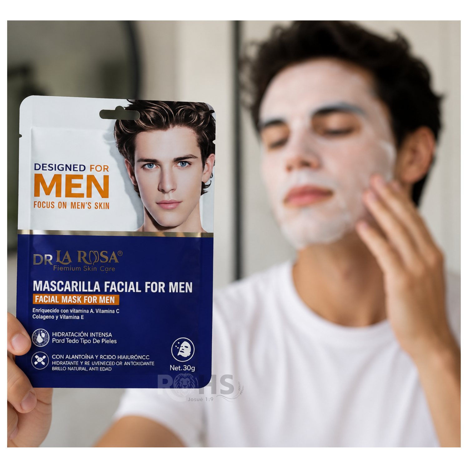 MASCARILLA FACIAL FOR MEN DR LA ROSA HIDRATANTE X10 - 4