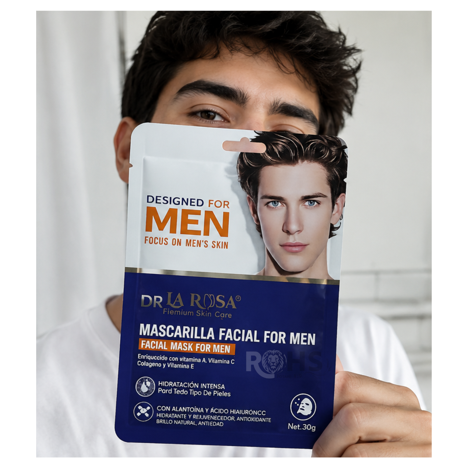 MASCARILLA FACIAL FOR MEN DR LA ROSA HIDRATANTE X10 - 5