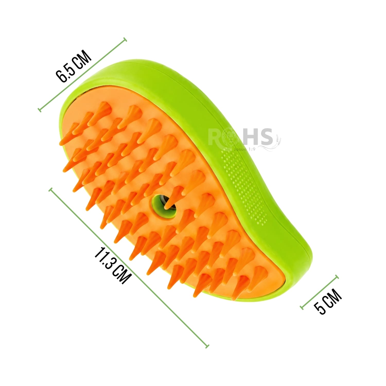 CEPILLO REMOVEDOR DE PELO VERDE CON VAPOR PARA PERROS Y GATOS RECARGABLE - 5