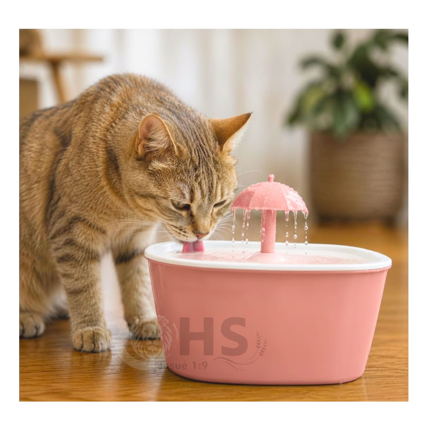 BEBEDERO DISPENSADOR DE AGUA PARA PERROS Y GATOS COLOR ROSA - 2