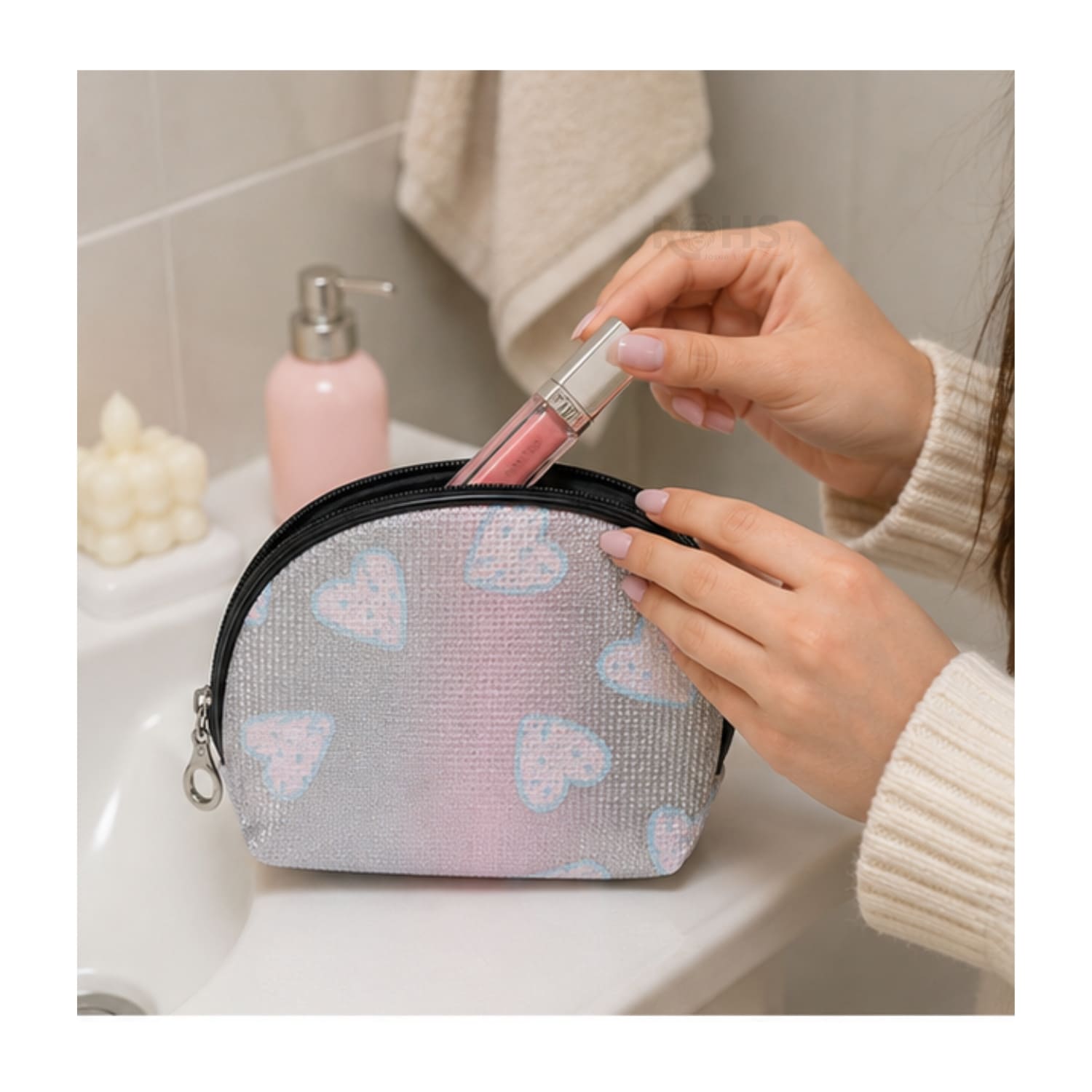 SET ORGANIZADOR 3 PCS NEGRO Y TRANSPARENTE - 6