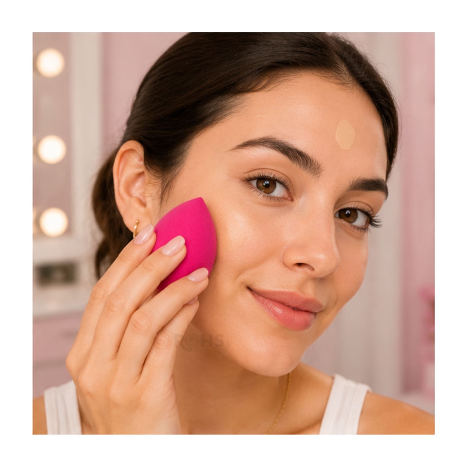 SET DE SKINCARE FUCSIA CON VINCHA FLUFFY ESPONJA Y CEPILLO DE SILICONA - 7