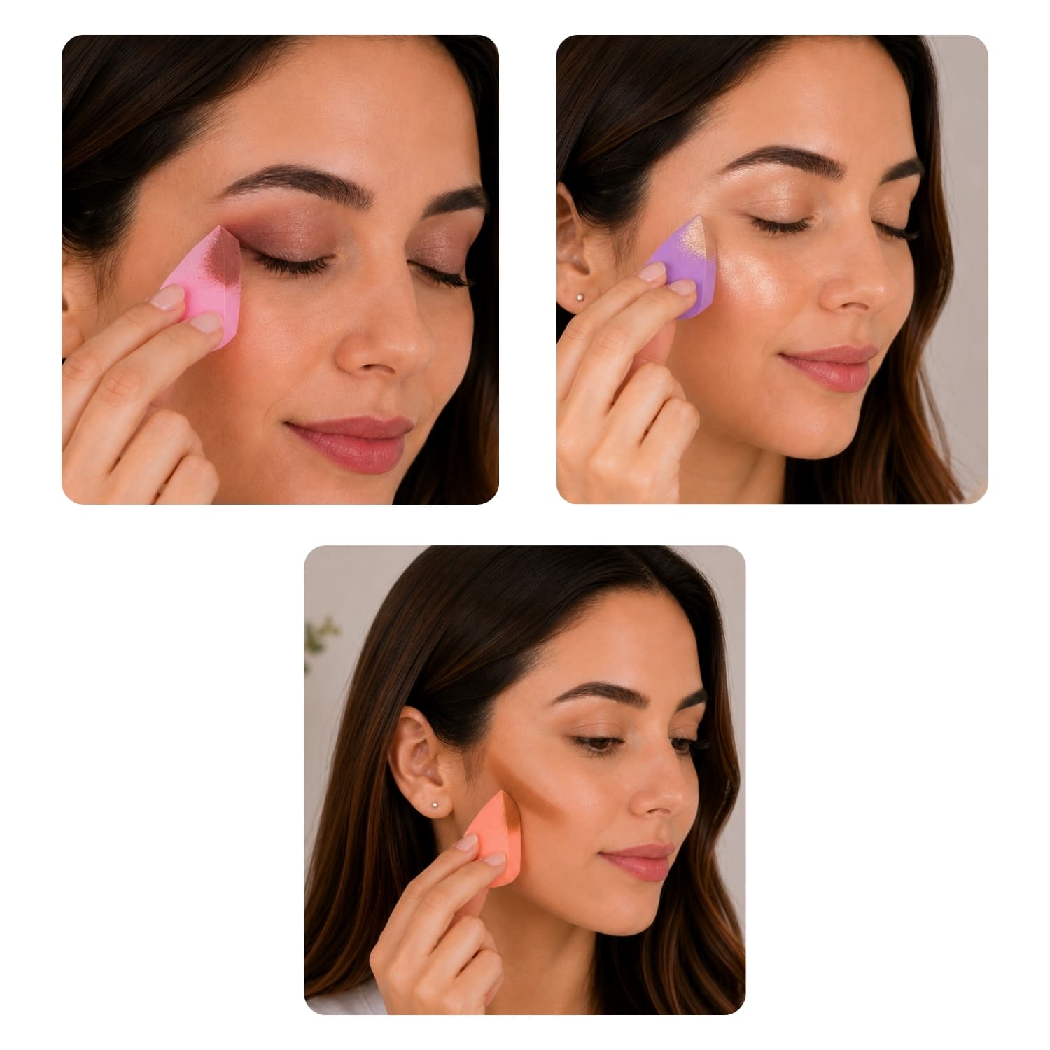SET DE ESPONJAS DE MAQUILLAJE CON FRASCO ESTRELLA Y MUÑEQUERAS FLUFFY - 5