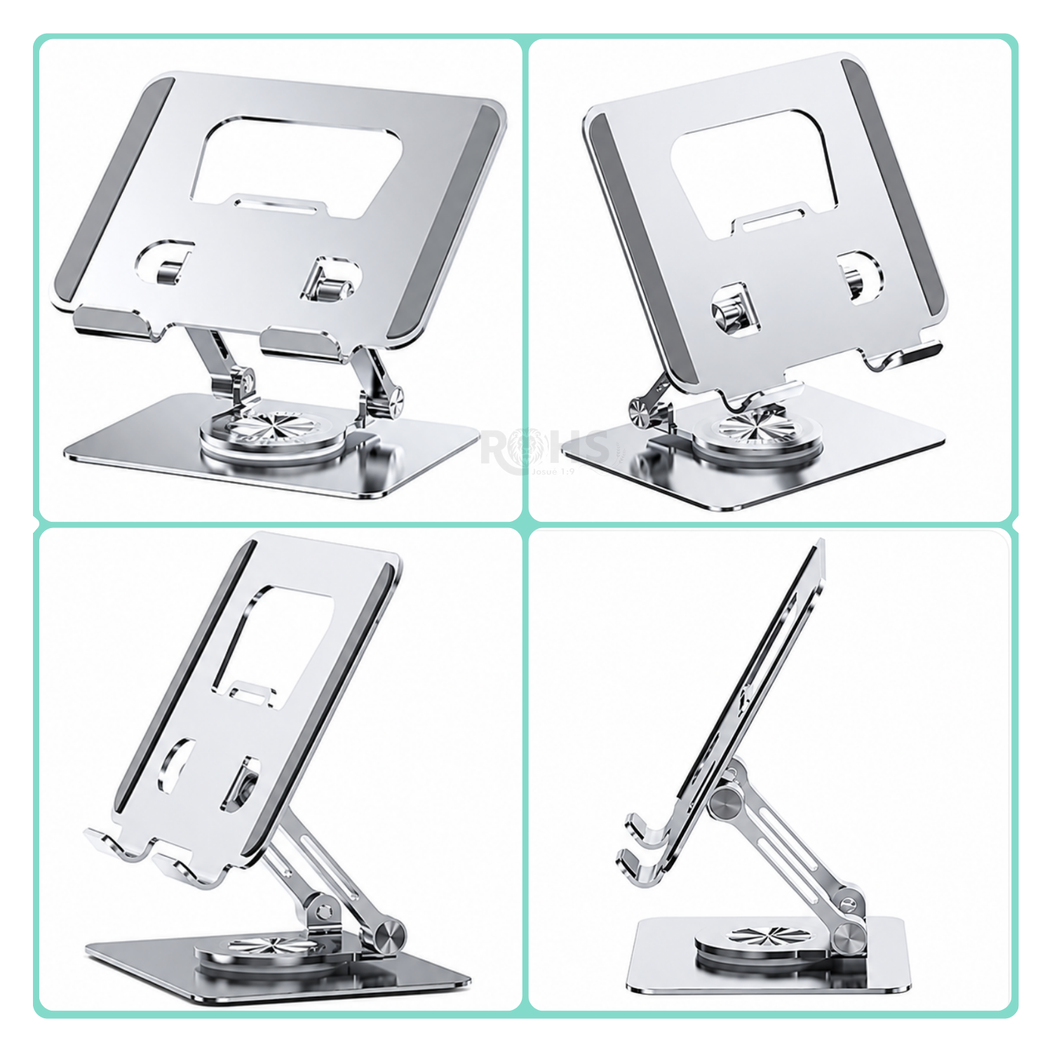 SOPORTE PREMIUM BAIHUO PARA TABLET Y CELULAR CON BASE GIRATORIA 360° - 5