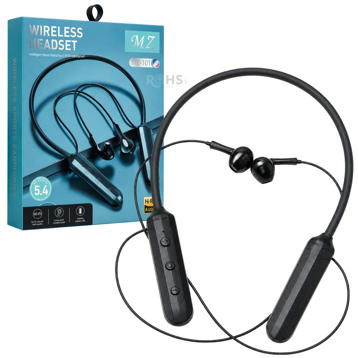 AUDÍFONOS BLUETOOTH DEPORTIVOS TIPO COLLAR Y BATERÍA RECARGABLE - 1