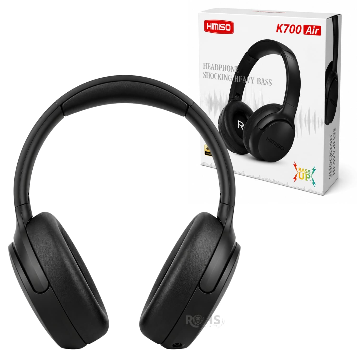 AUDÍFONOS BLUETOOTH KIMISO NEGRO PLEGABLES RECARGABLES CON BLUETOOTH Y DISEÑO ERGONÓMICO - 1