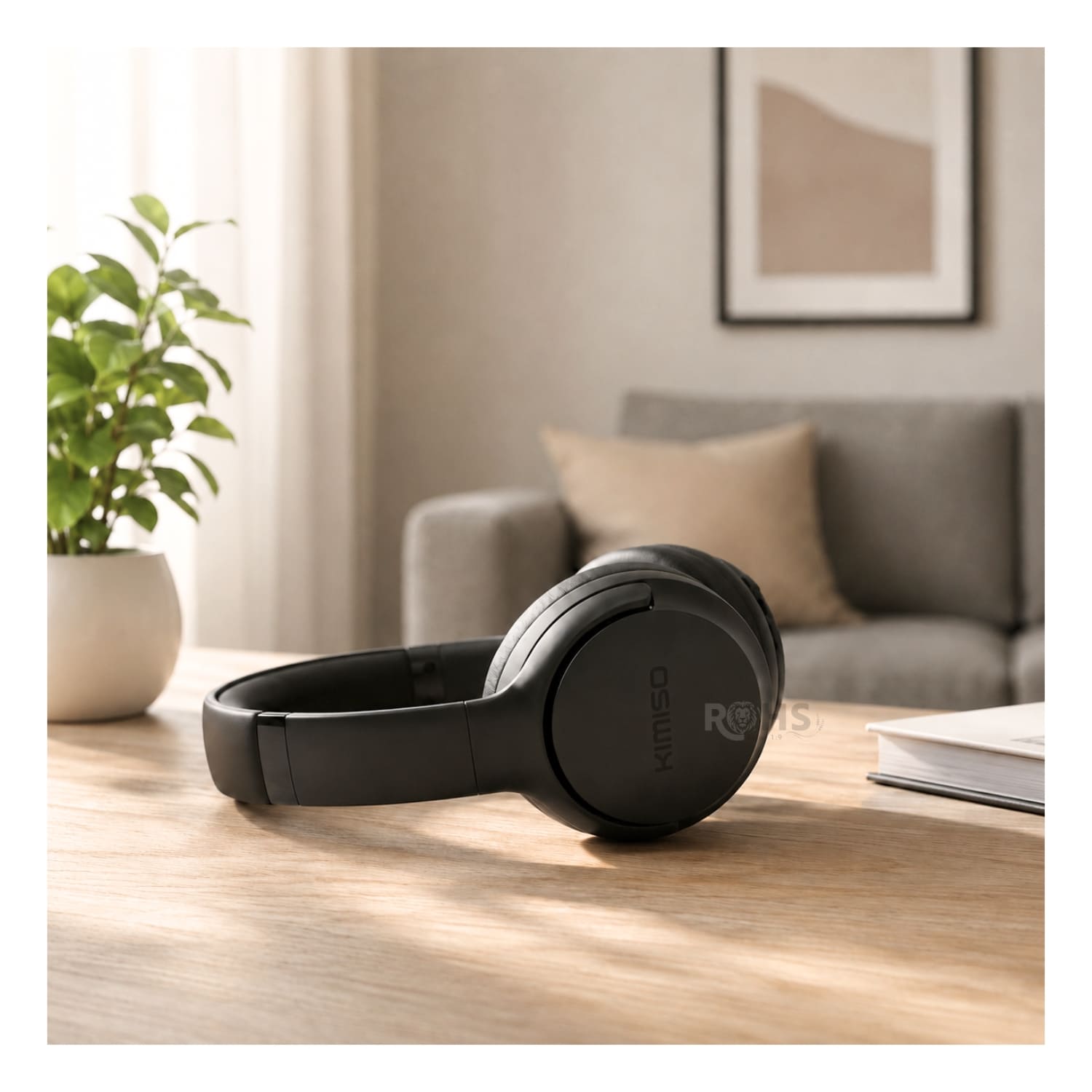 AUDÍFONOS BLUETOOTH KIMISO NEGRO PLEGABLES RECARGABLES CON BLUETOOTH Y DISEÑO ERGONÓMICO - 2