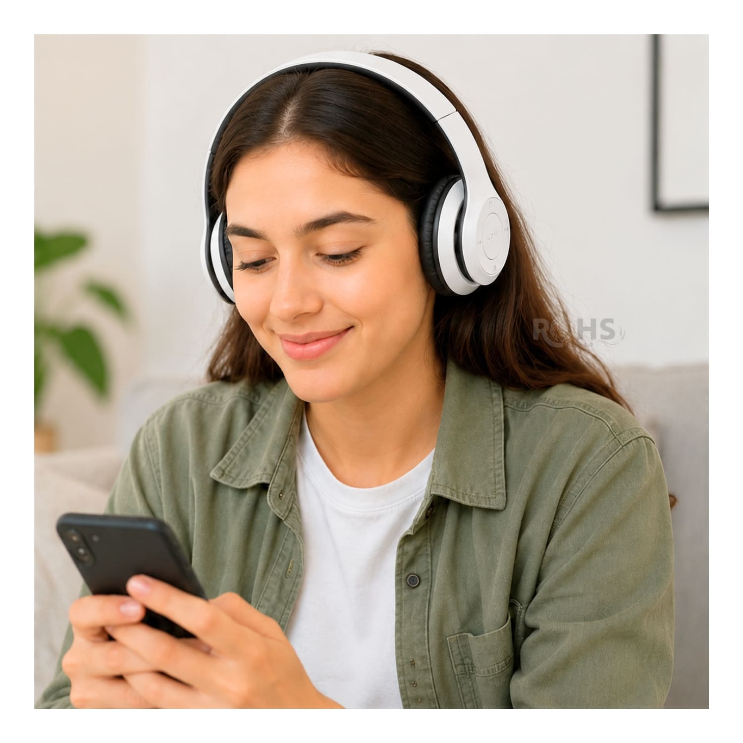 AUDÍFONOS BLUETOOTH P47 PLEGABLES RECARGABLES COLOR BLANCO CON MICRÓFONO INTEGRADO - 2