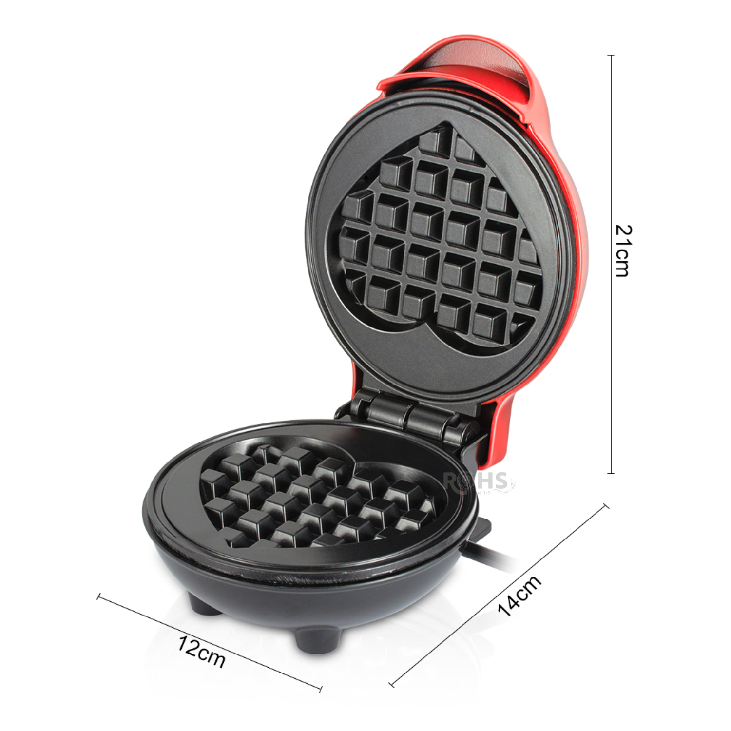 MINI WAFLERA CORAZÓN RAF - DELICIOSOS WAFFLES EN MINUTOS - 3