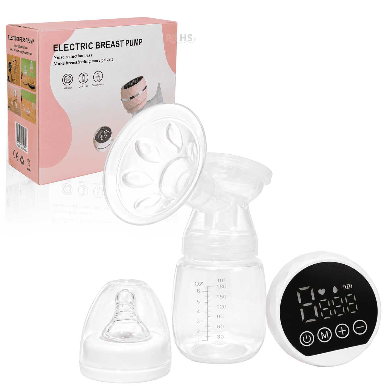 DÚO EXTRACTOR DE LECHE RECARGABLE Y CALENTADOR DE BIBERÓN PORTÁTIL USB - 4