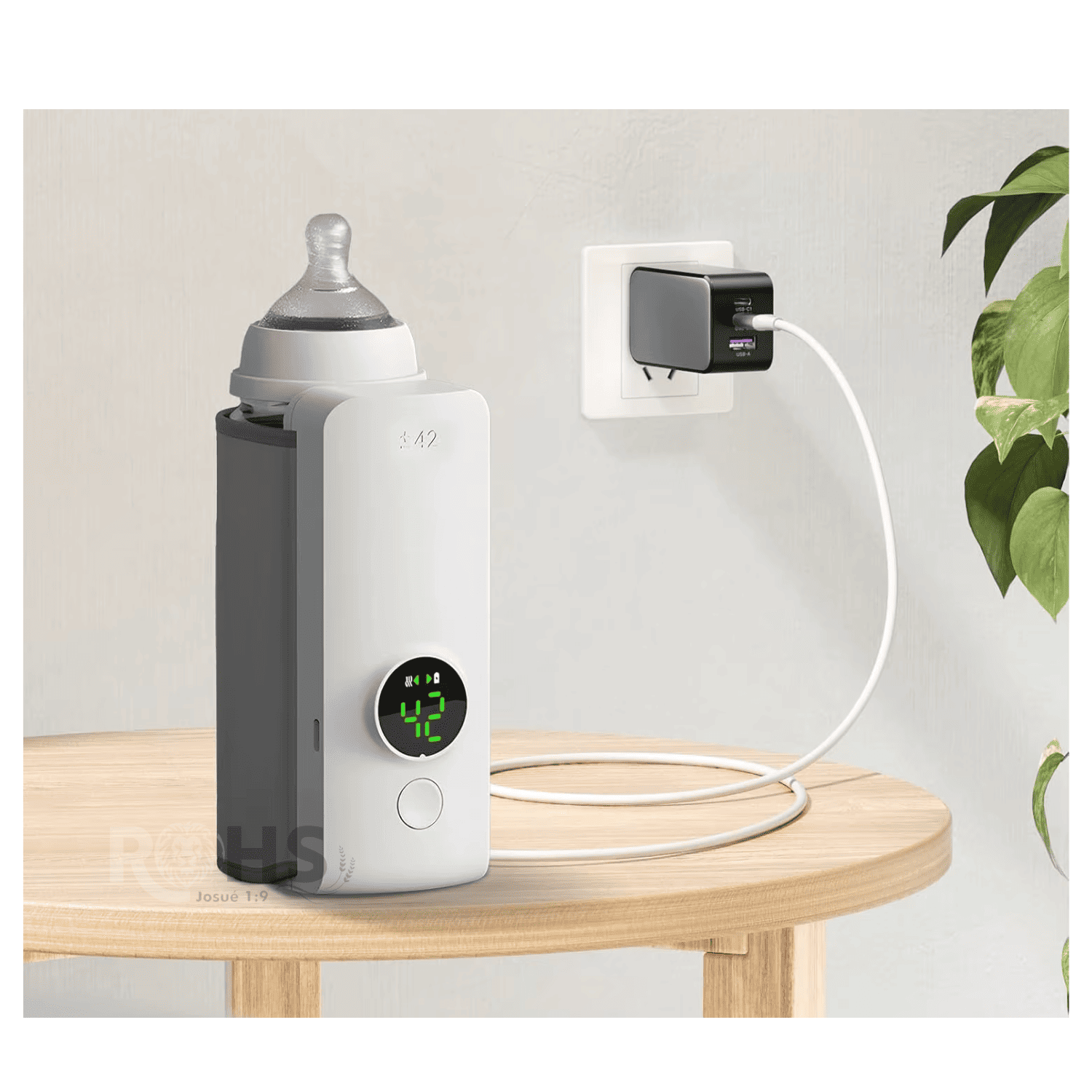 DÚO EXTRACTOR DE LECHE RECARGABLE Y CALENTADOR DE BIBERÓN PORTÁTIL USB - 7