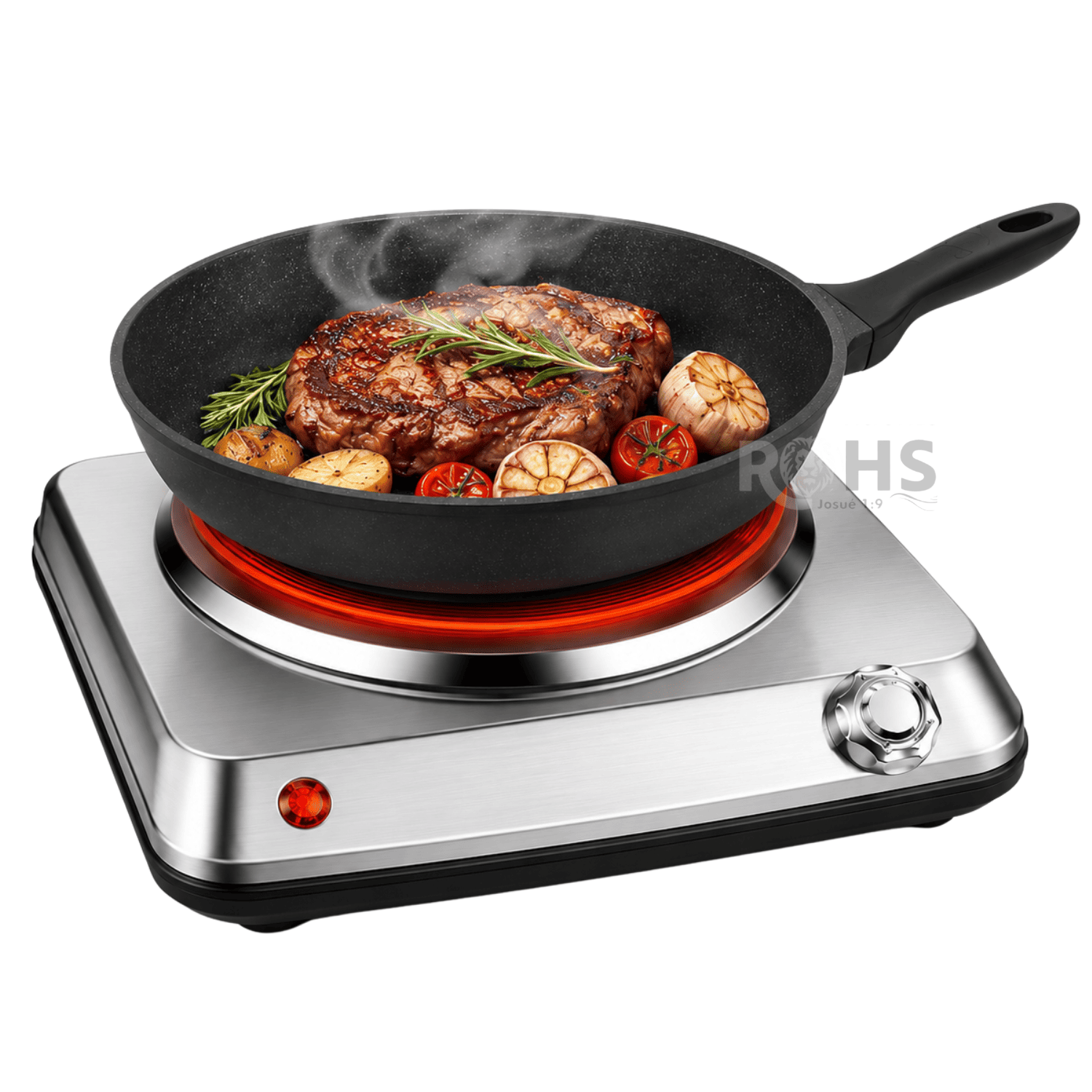 COCINA ELÉCTRICA PORTÁTIL RAF R.8204 CONTROL DE TEMPERATURA Y PROTECCIÓN CONTRA SOBRECALENTAMIENTO - 5