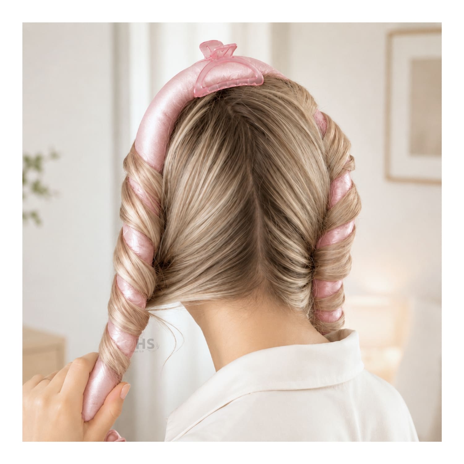 KIT RIZADOR ROSE GOLD DE CABELLO SIN CALOR CON ACCESORIOS RIZOS NATURALES - 5