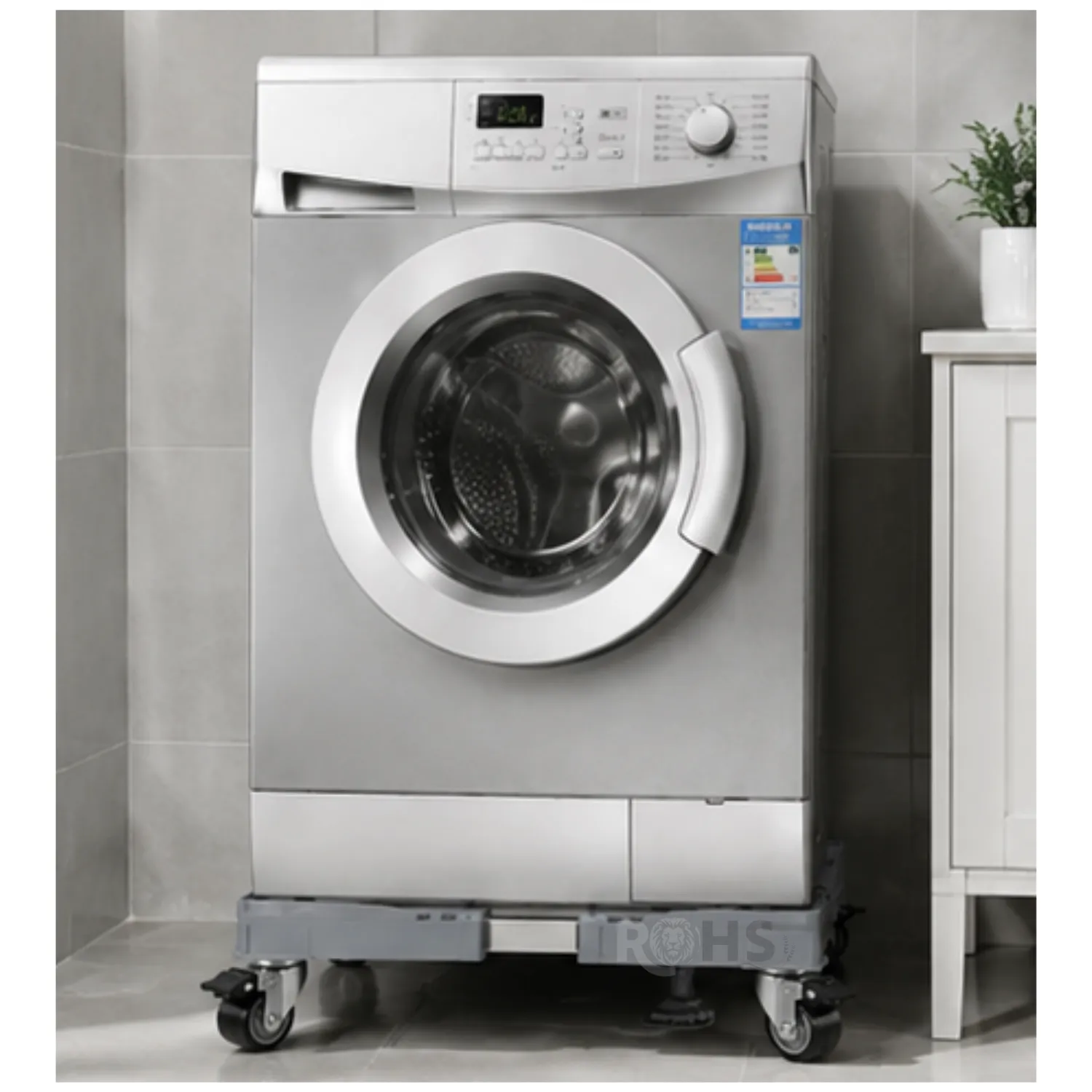 SOPORTE PREMIUM CON RUEDAS PARA LAVADORA REFRIGERADOR Y ELECTRODOMÉSTICOS BASE AJUSTABLE - 2