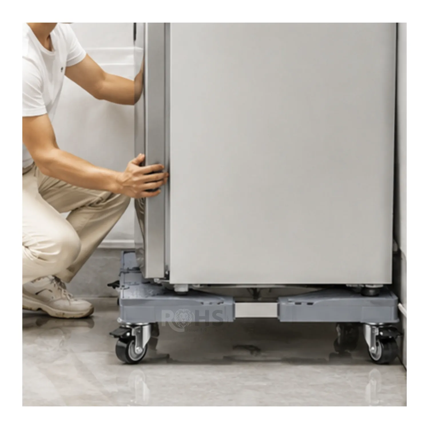 SOPORTE PREMIUM CON RUEDAS PARA LAVADORA REFRIGERADOR Y ELECTRODOMÉSTICOS BASE AJUSTABLE - 6