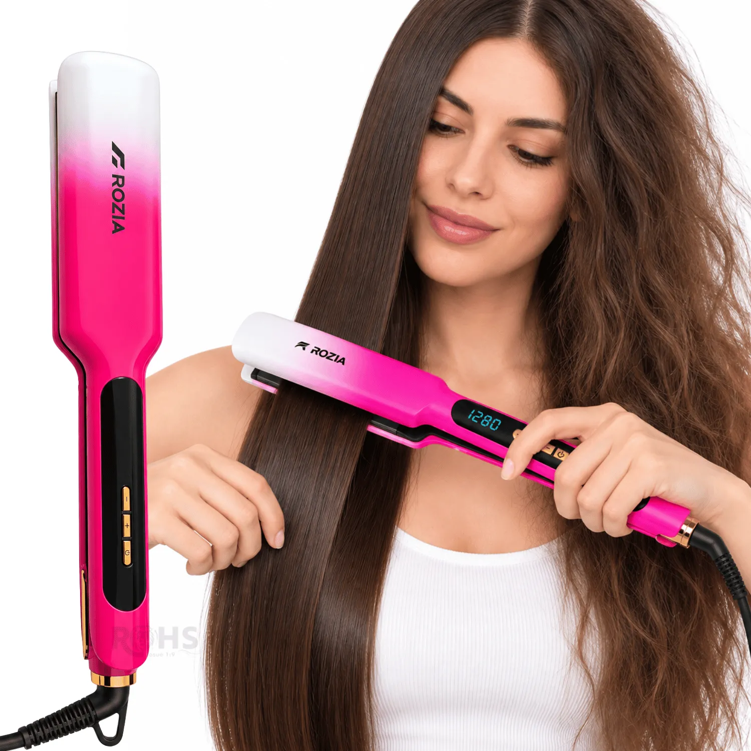 PLANCHA DE CABELLO ROZIA HR-890 - ALISADORA Y LACEADORA PROFESIONAL PARA DIFERENTES ESTILOS - 6