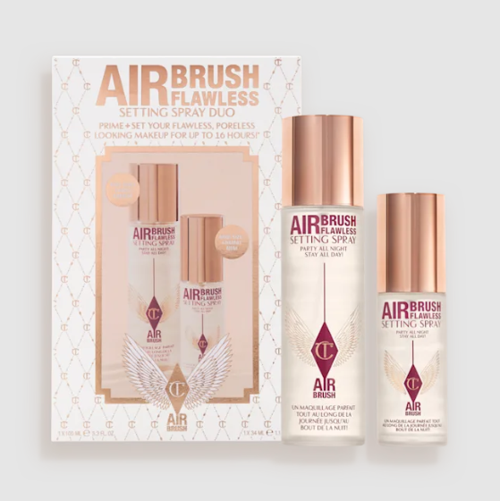 CHARLOTTE TILBURY: AIRBRUSH FLAWLESS SETTING SPRAY DUO: ESPRAY FIJADOR - 1