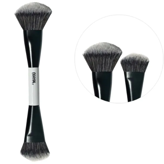 MAKEUP BY MARIO: F4 DUAL-ENDED FOUNDATION AND FACE BRUSH - 1