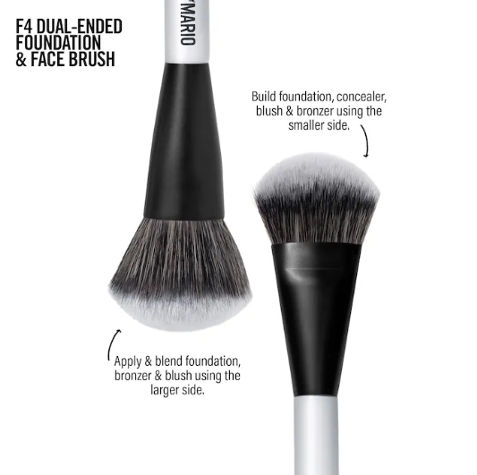 MAKEUP BY MARIO: F4 DUAL-ENDED FOUNDATION AND FACE BRUSH - 2