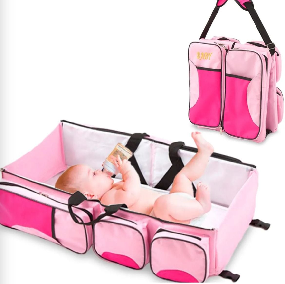 PAÑALERA CAMA PORTATIL PARA BEBE -CUNA PORTATIL - 1