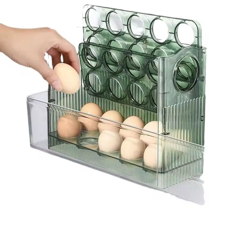 ORGANIZADOR ACRILICO PARA HUEVOS DE 3 NIVELES - 1