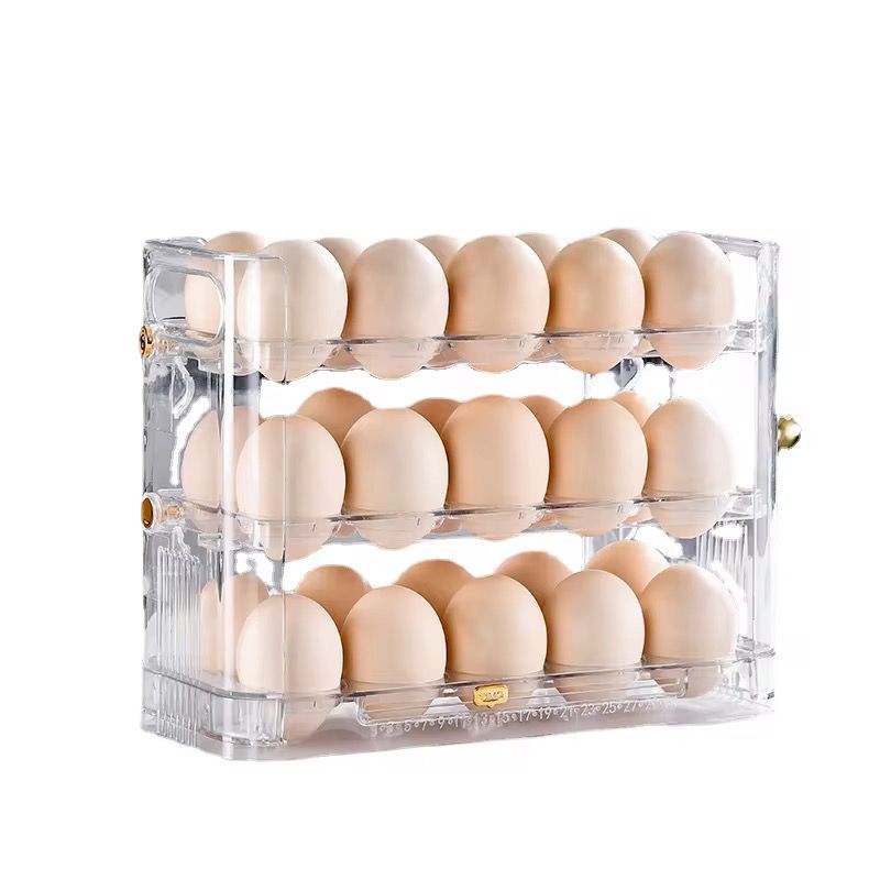 ORGANIZADOR ACRILICO PARA HUEVOS DE 3 NIVELES - 2